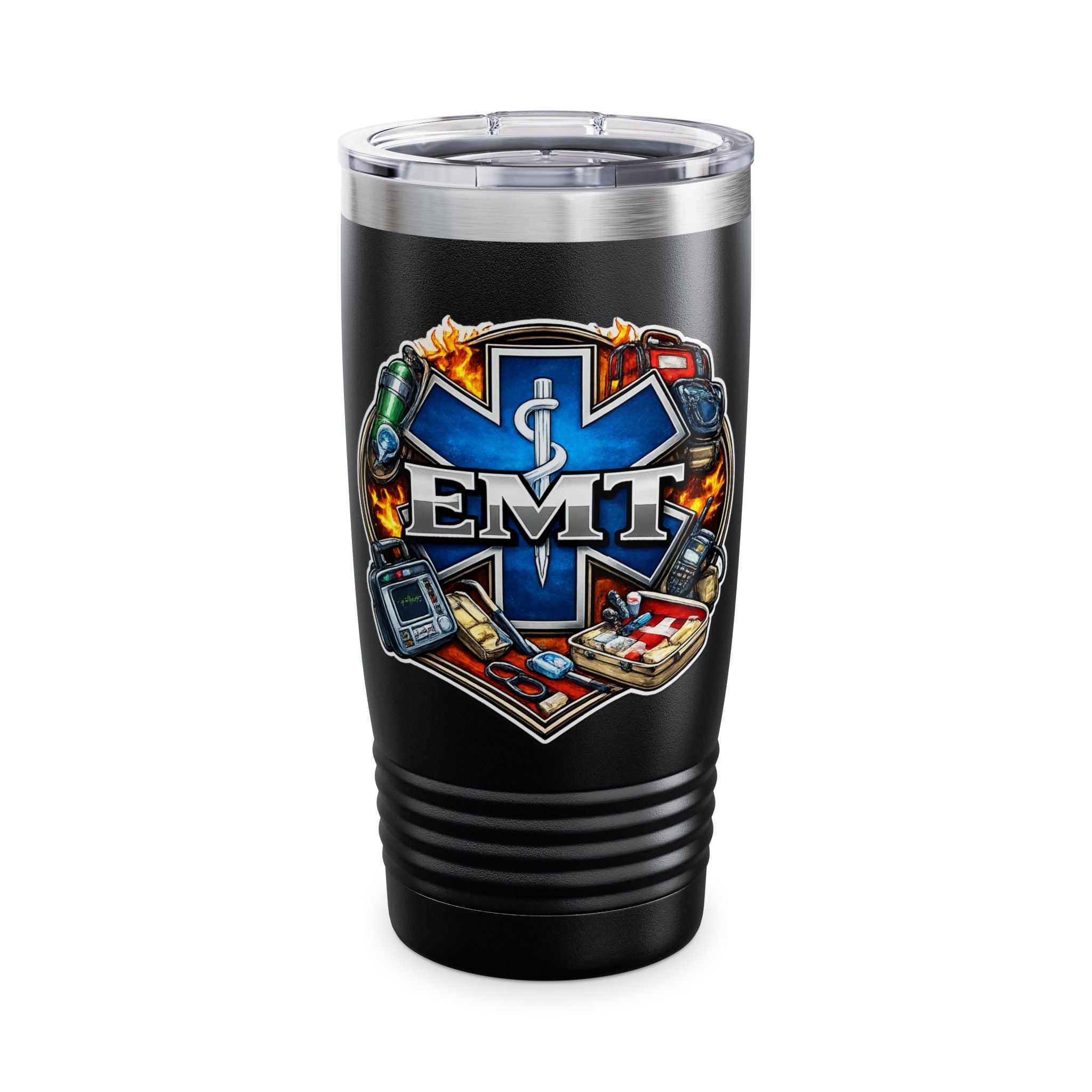 EMT Star of Life 20oz Tumbler – Insulated Medical First Responder Travel Mug
