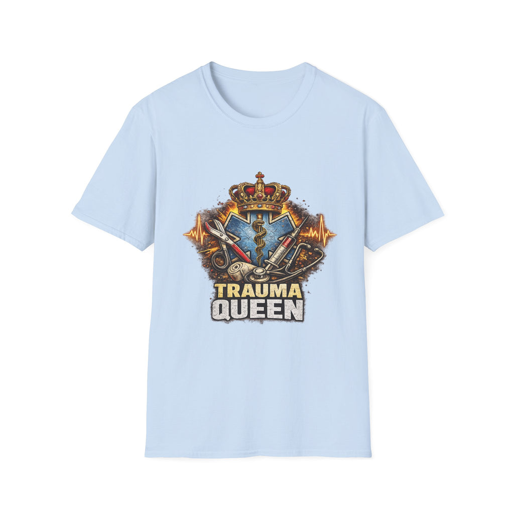 Trauma Queen T-Shirt — EMS/Paramedic Badge Graphic Tee