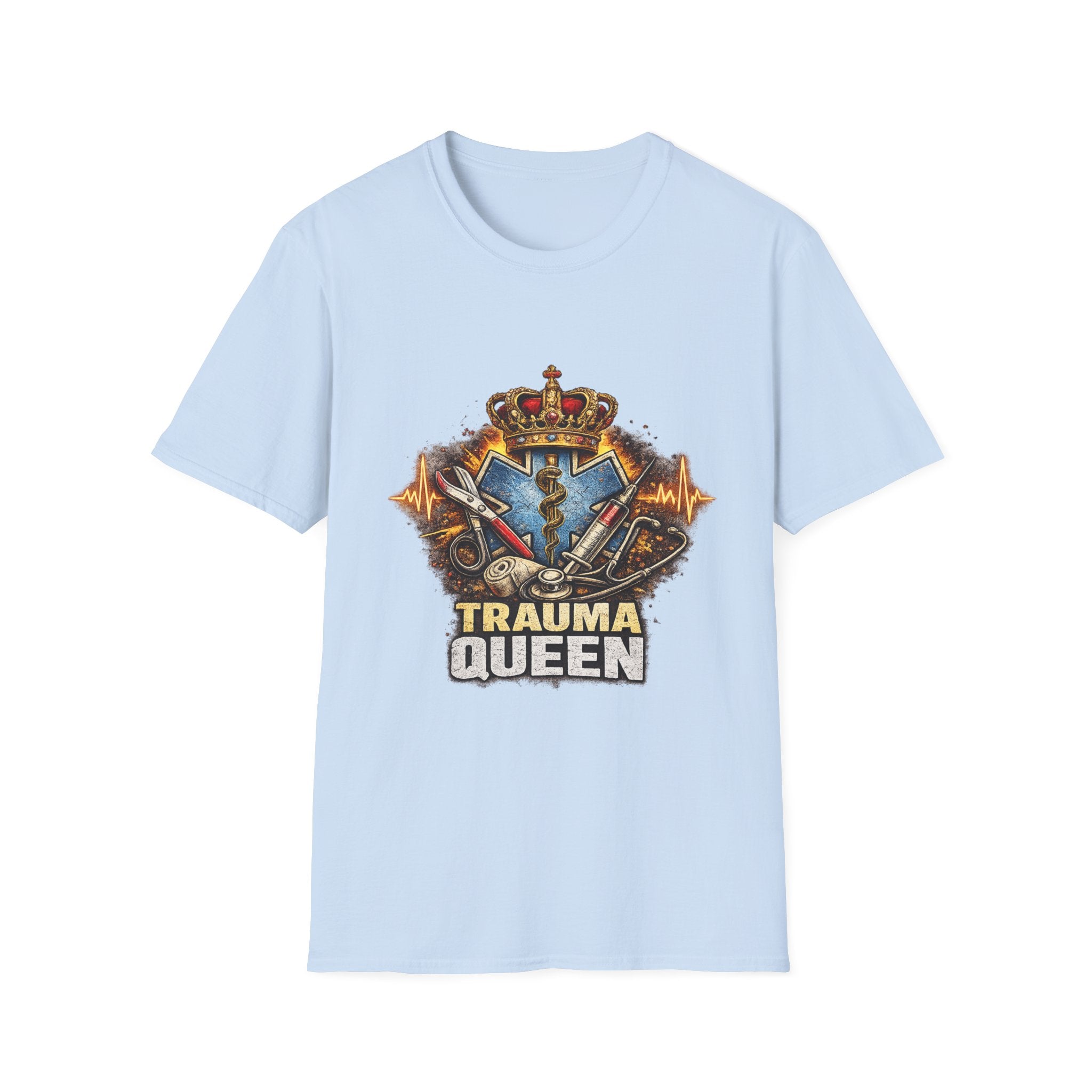 Trauma Queen T-Shirt — EMS/Paramedic Badge Graphic Tee
