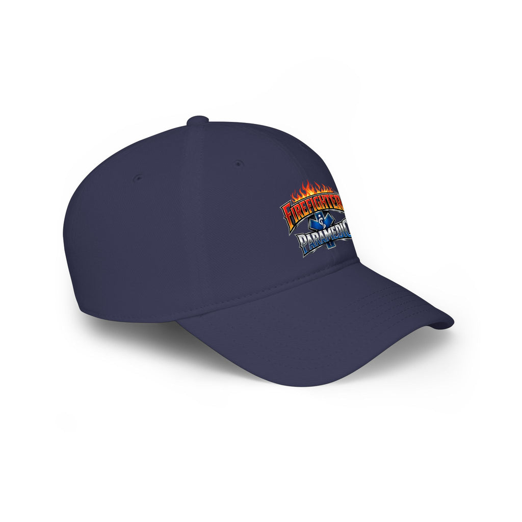 Firefighter Paramedic Cap — Flame Logo Hat for First Responders