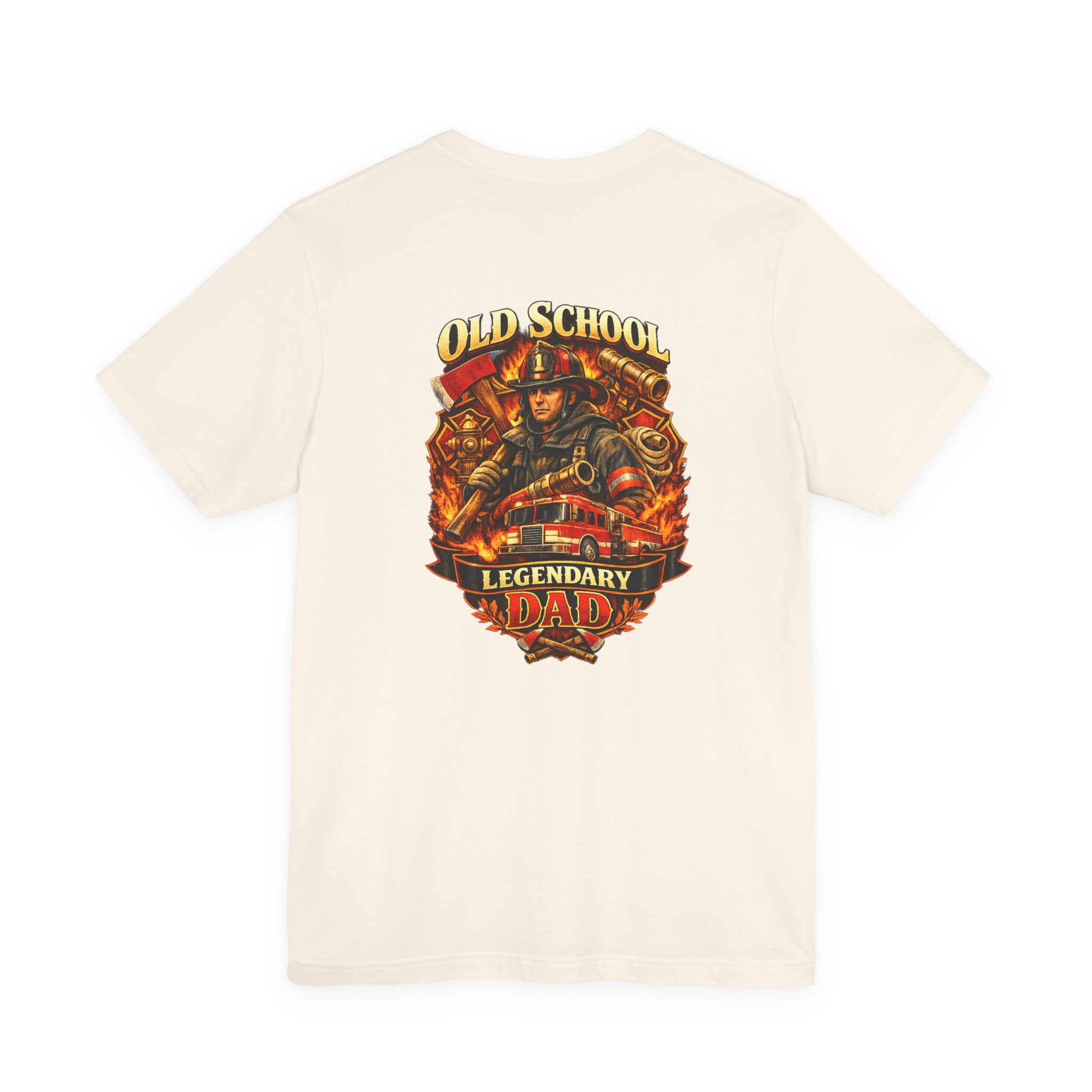 Old School Legendary Dad T‑Shirt — Vintage Firefighter Dad Graphic Tee
