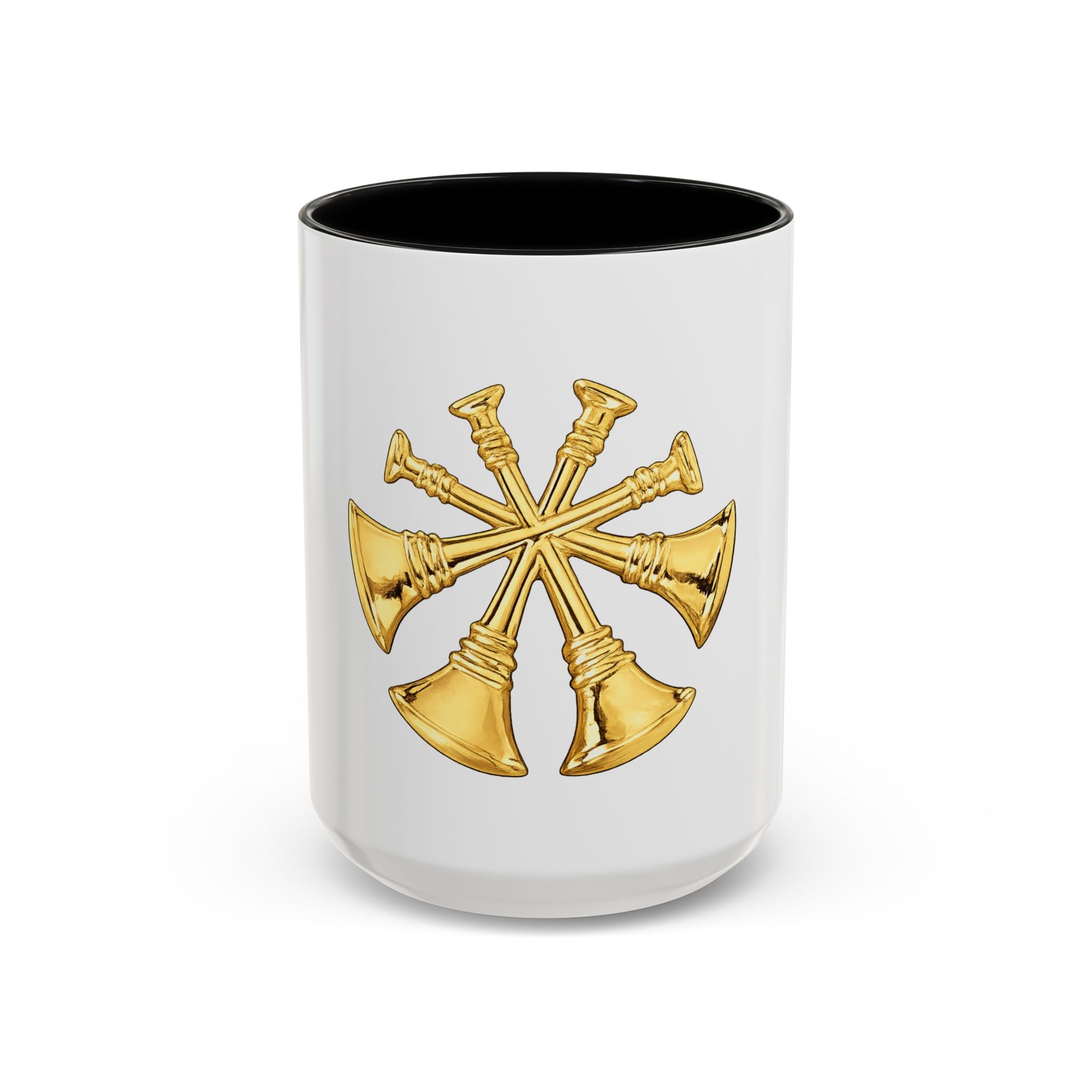 Deputy/Assistant Fire Chief Accent Coffee Mug — Firefighter Rank Insignia (11/15 oz)