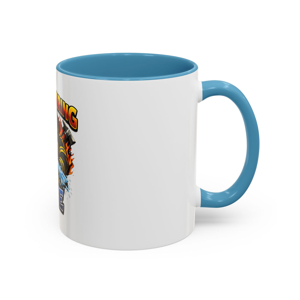 Stop Staring At My Hose Firefighter Coffee Mug
