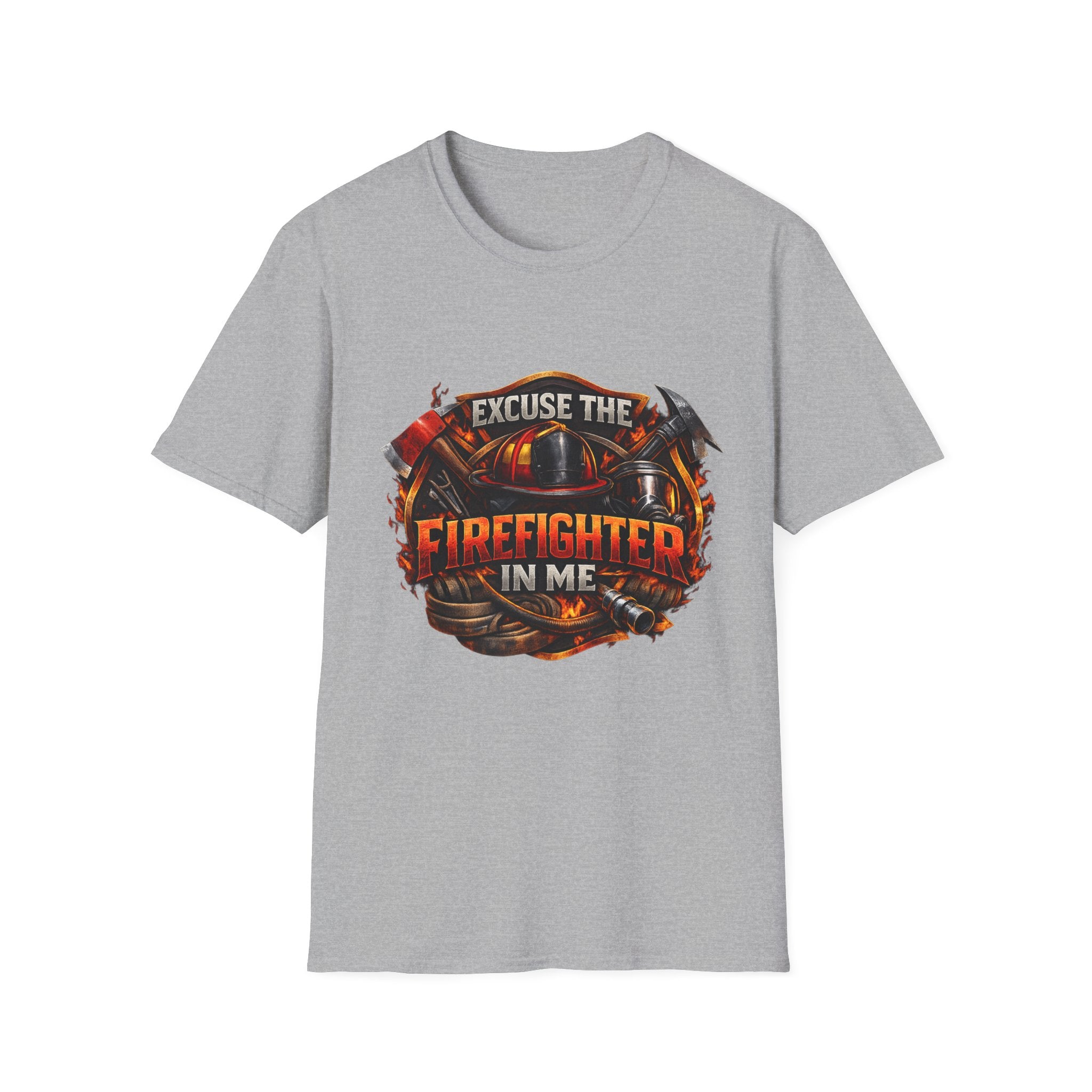 Excuse the Firefighter In Me T-Shirt — Firefighter Pride Graphic Tee