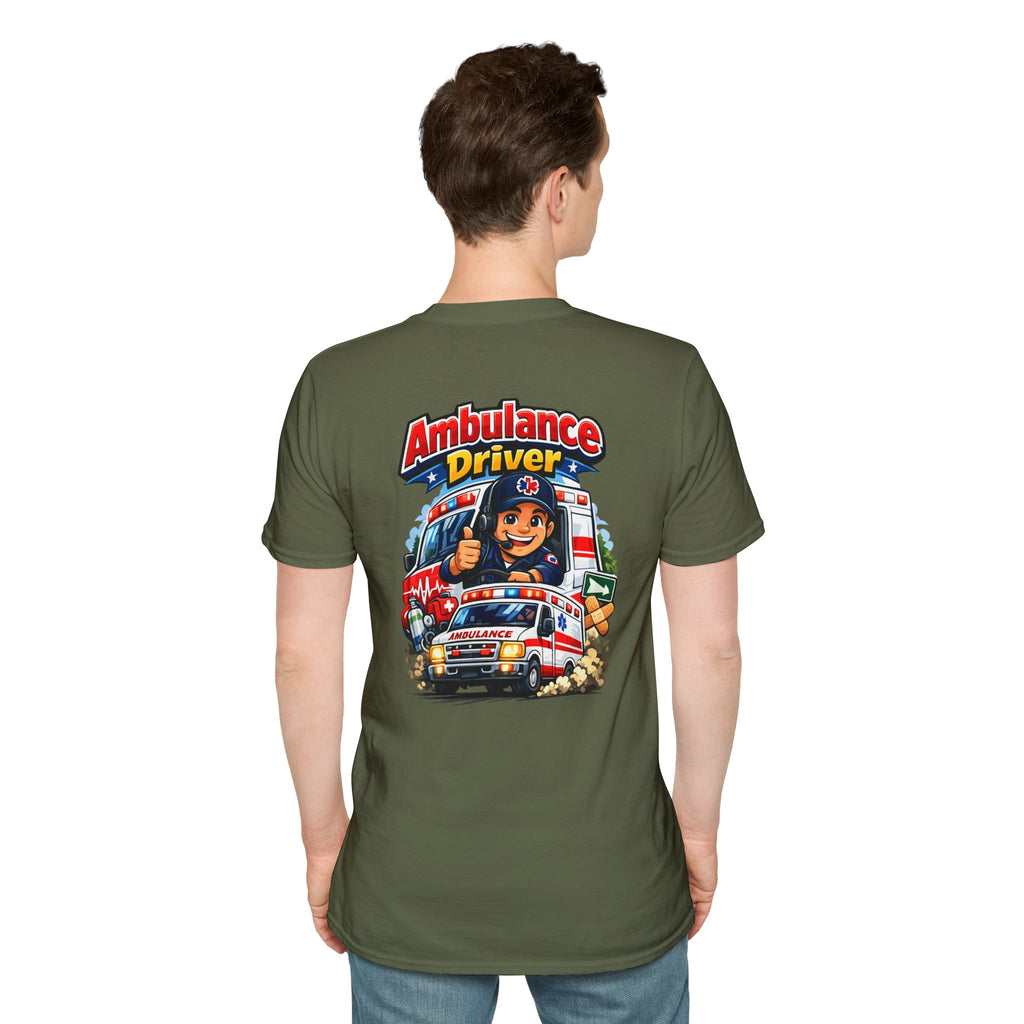 Ambulance Driver T-Shirt – Retro Emergency Vehicle Graphic Tee
