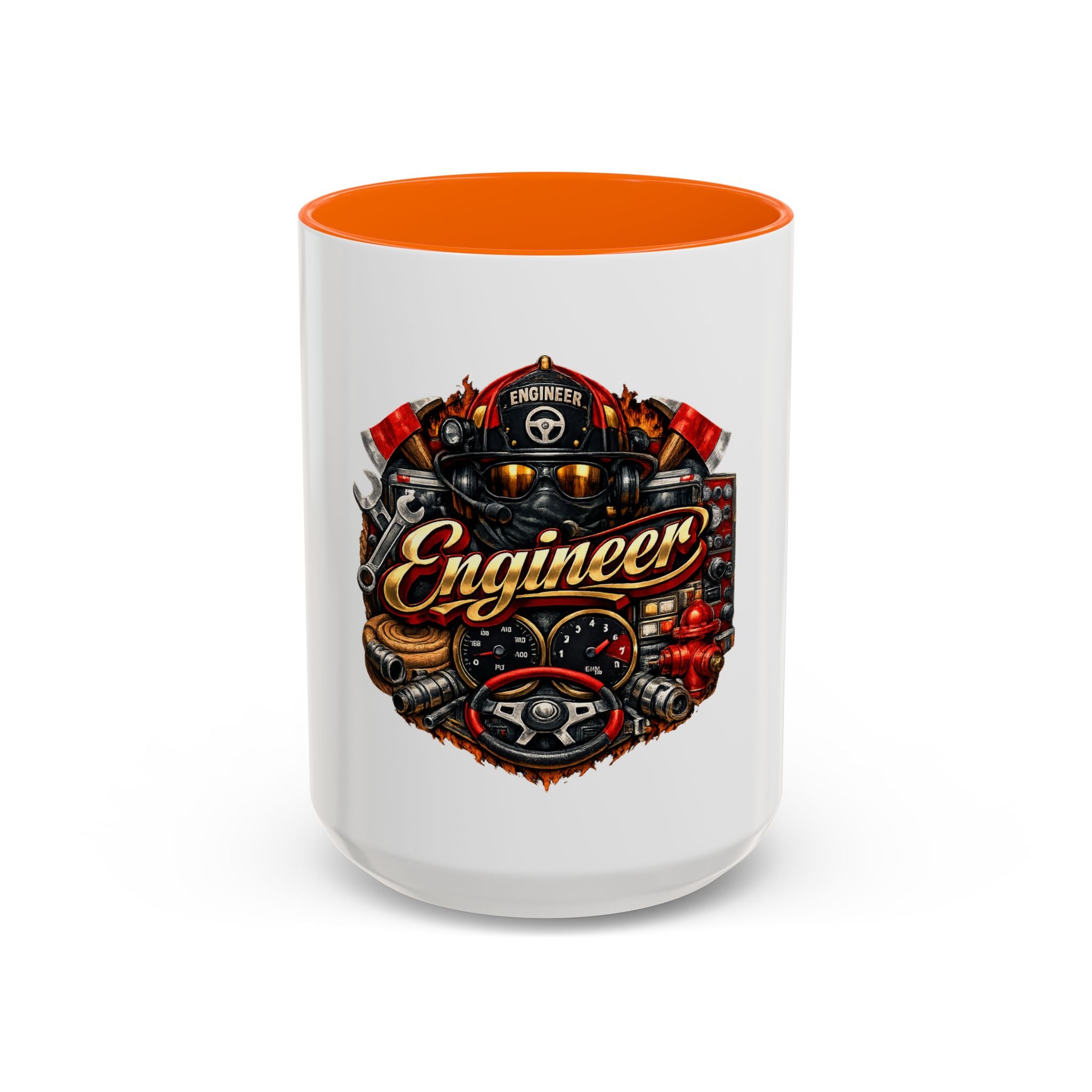 Engineer Coffee Mug — Vintage Mechanic Tools Design (11oz & 15oz Accent)