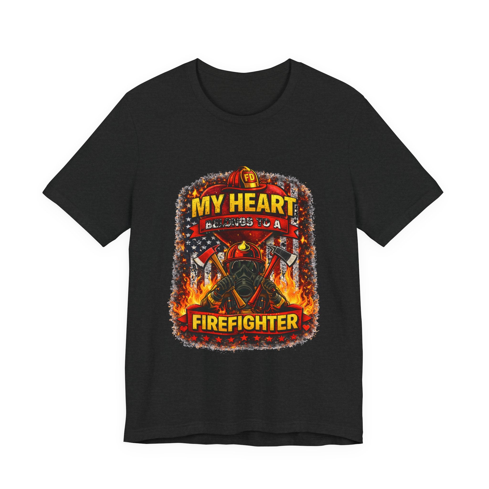 My Heart Belongs to a Firefighter T-Shirt