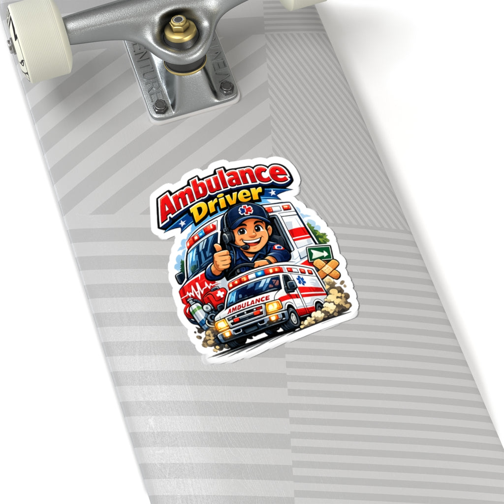 Ambulance Driver Kiss-Cut Sticker — Paramedic EMT Decal