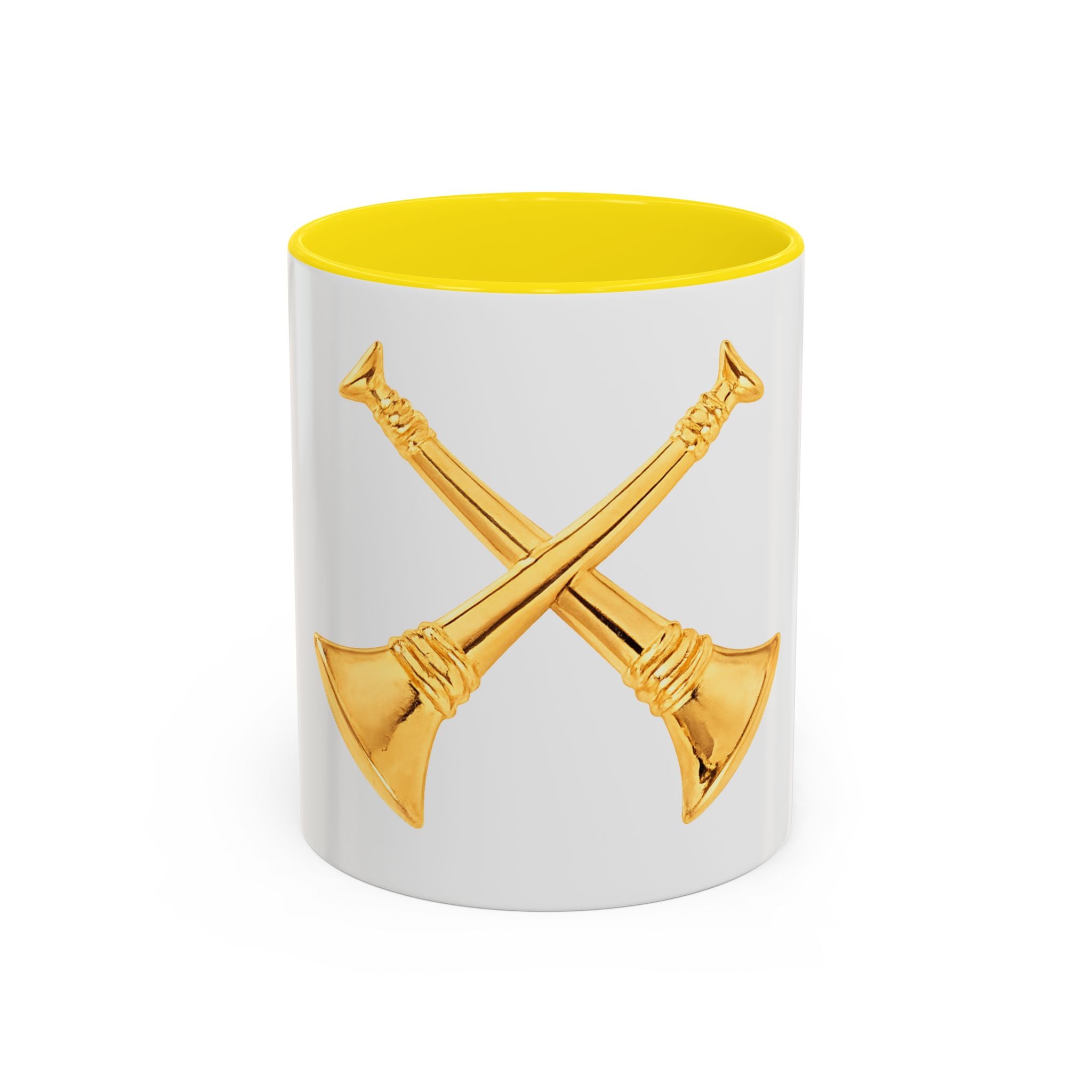 Battalion Chief Collar Insignia Accent Coffee Mug — Firefighter Rank Design (11/15oz)