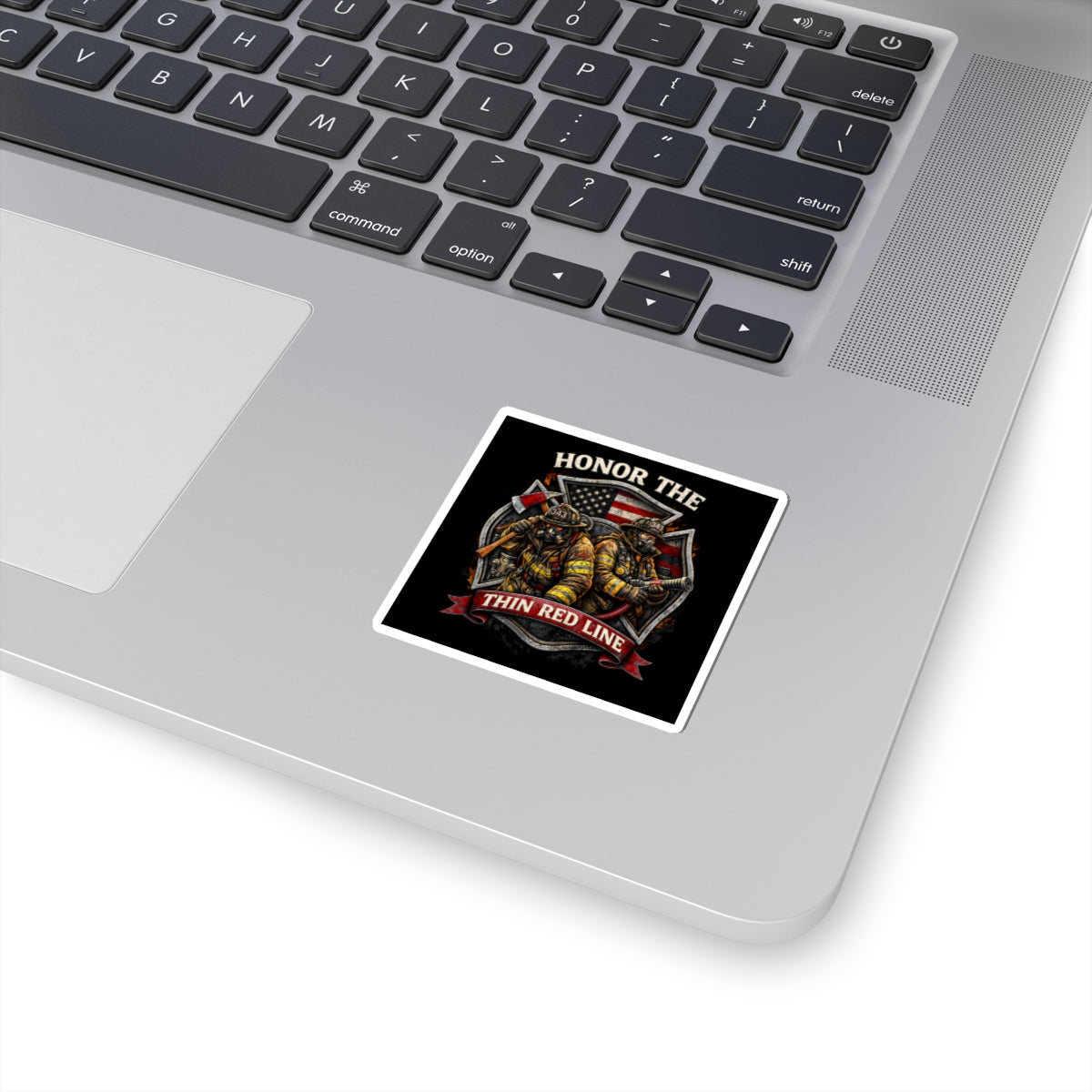 Honor the Thin Red Line Firefighter Sticker — Tribute Fire Department Decal