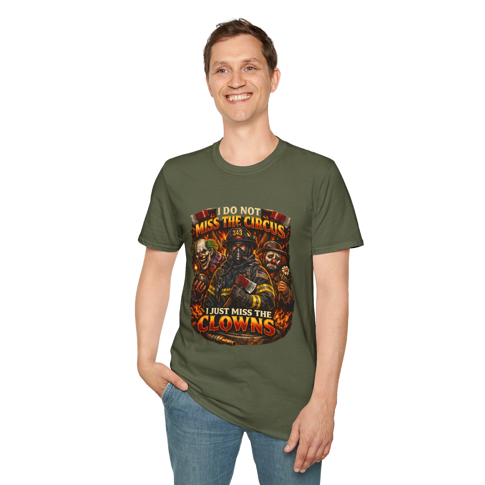 T-Shirt — "I Do Not Miss the Circus, I Just Miss the Clowns" Halloween Scary Clown Graphic Tee