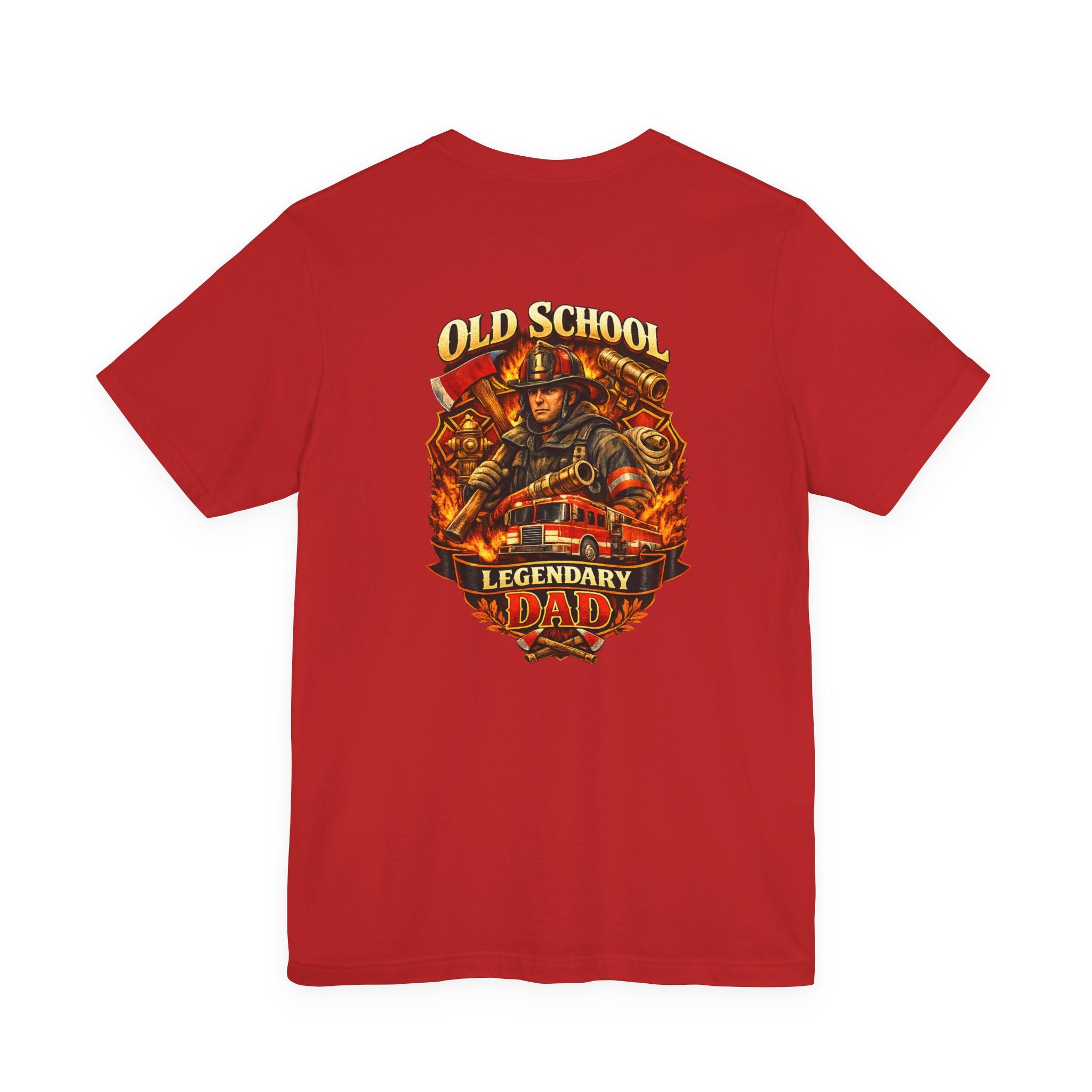 Old School Legendary Dad T‑Shirt — Vintage Firefighter Dad Graphic Tee