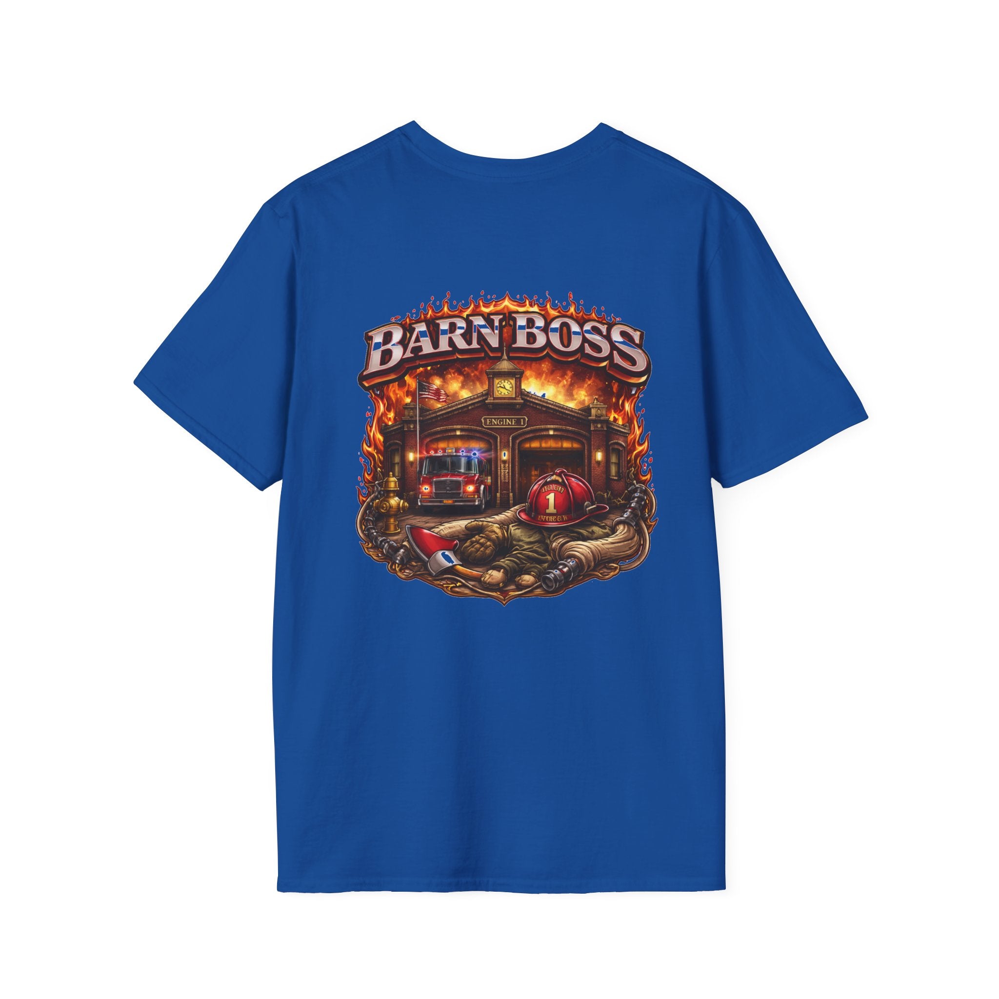 Barn Boss T-Shirt – Rustic Firehouse Farmwork Graphic Tee