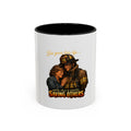 Firefighter Coffee Mug — "She gave him life and he chose to spend it saving others" Accent Mug