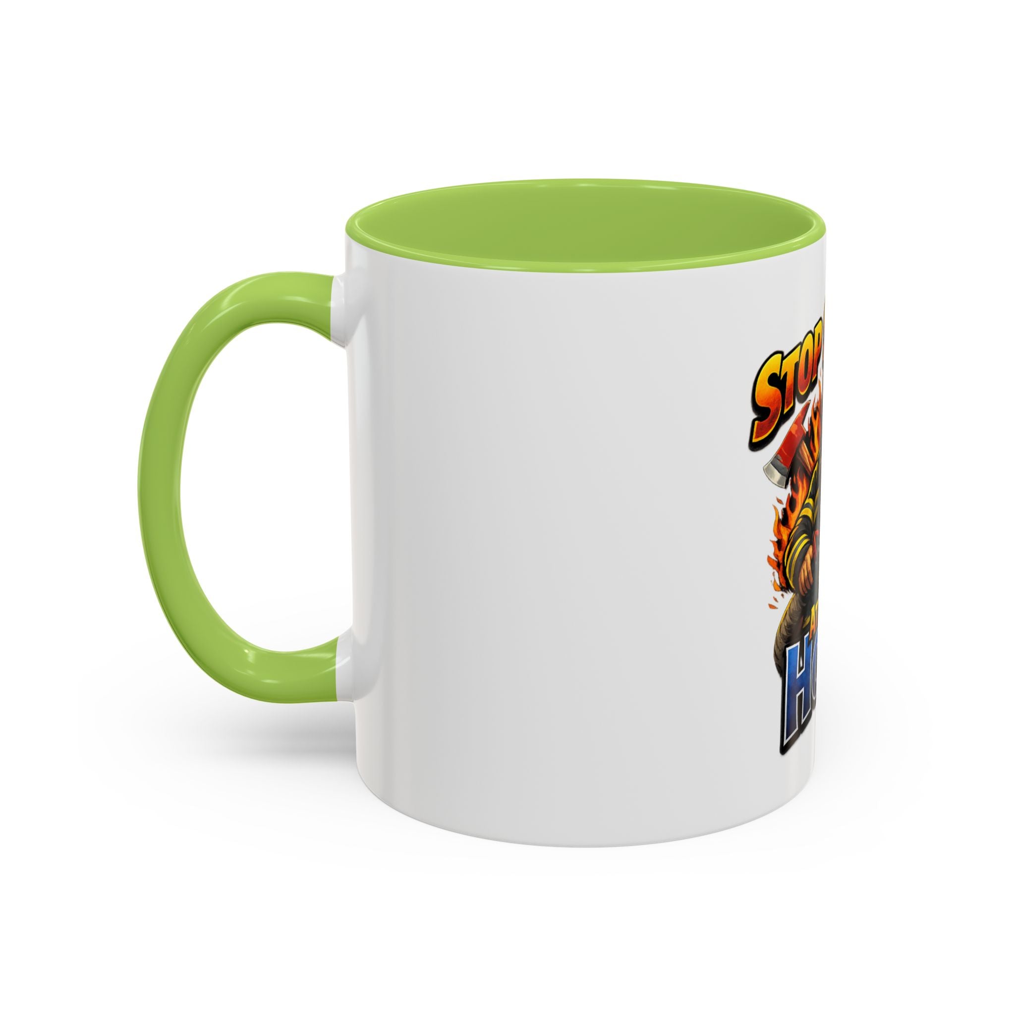 Stop Staring At My Hose Firefighter Coffee Mug