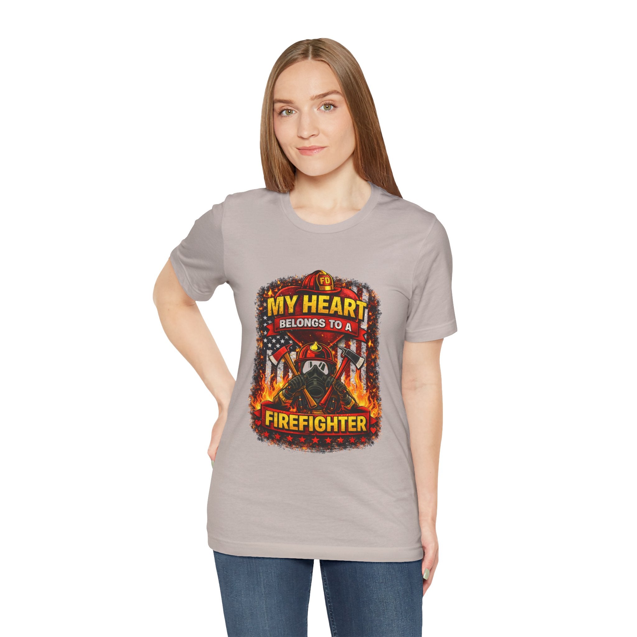 My Heart Belongs to a Firefighter T-Shirt