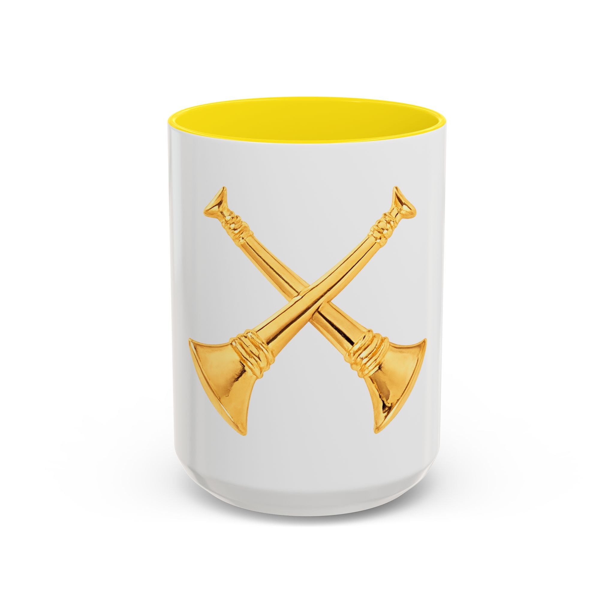 Battalion Chief Collar Insignia Accent Coffee Mug — Firefighter Rank Design (11/15oz)