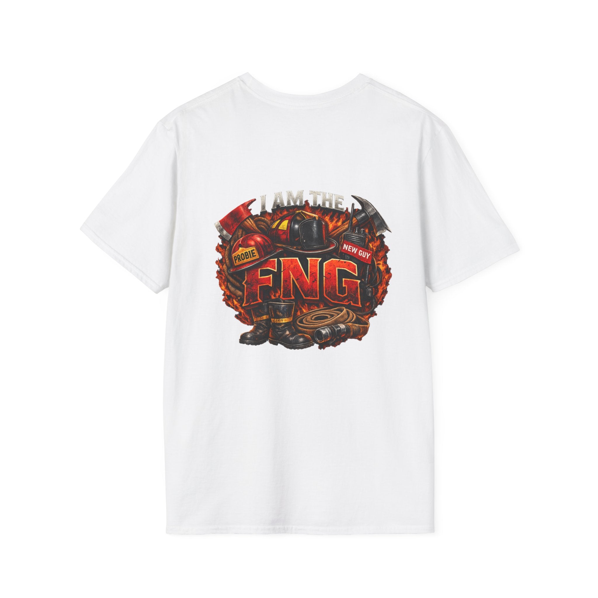 T-Shirt — Vintage Firefighter Graphic (I am the FNG)