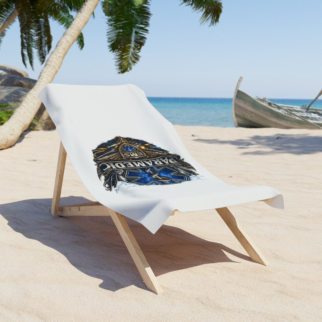 Paramedic EMS Star of Life Beach Towel – Rescue Medic Badge Towel