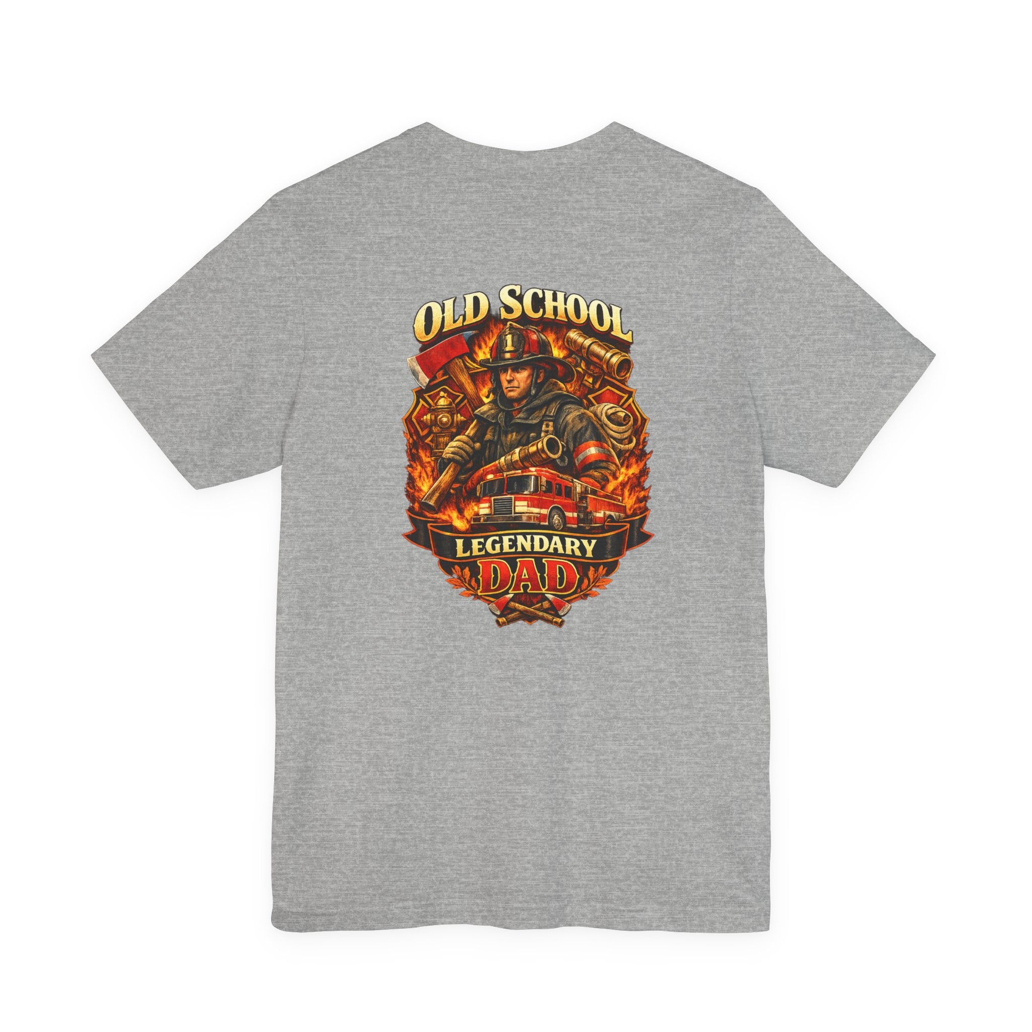 Old School Legendary Dad T‑Shirt — Vintage Firefighter Dad Graphic Tee