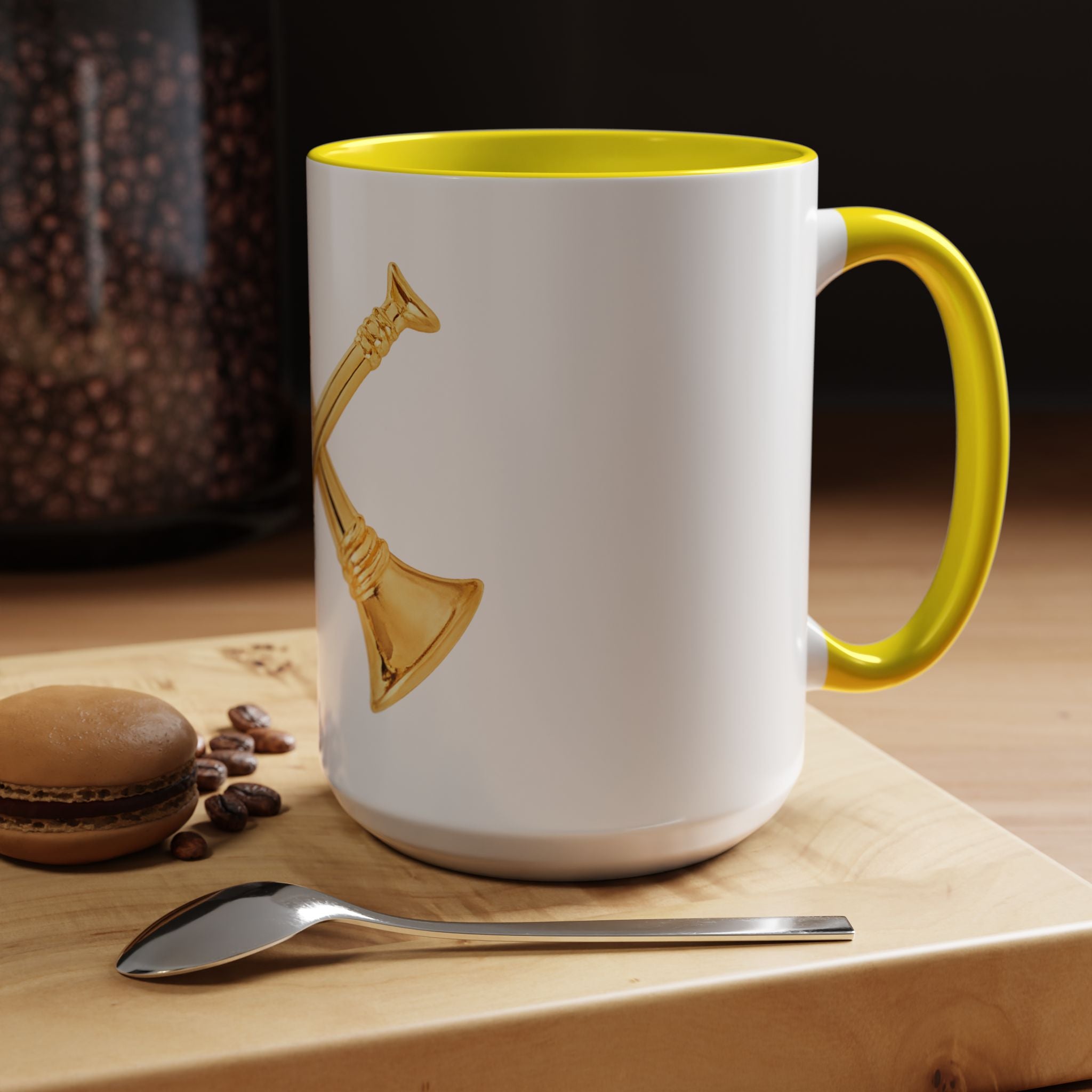 Battalion Chief Collar Insignia Accent Coffee Mug — Firefighter Rank Design (11/15oz)