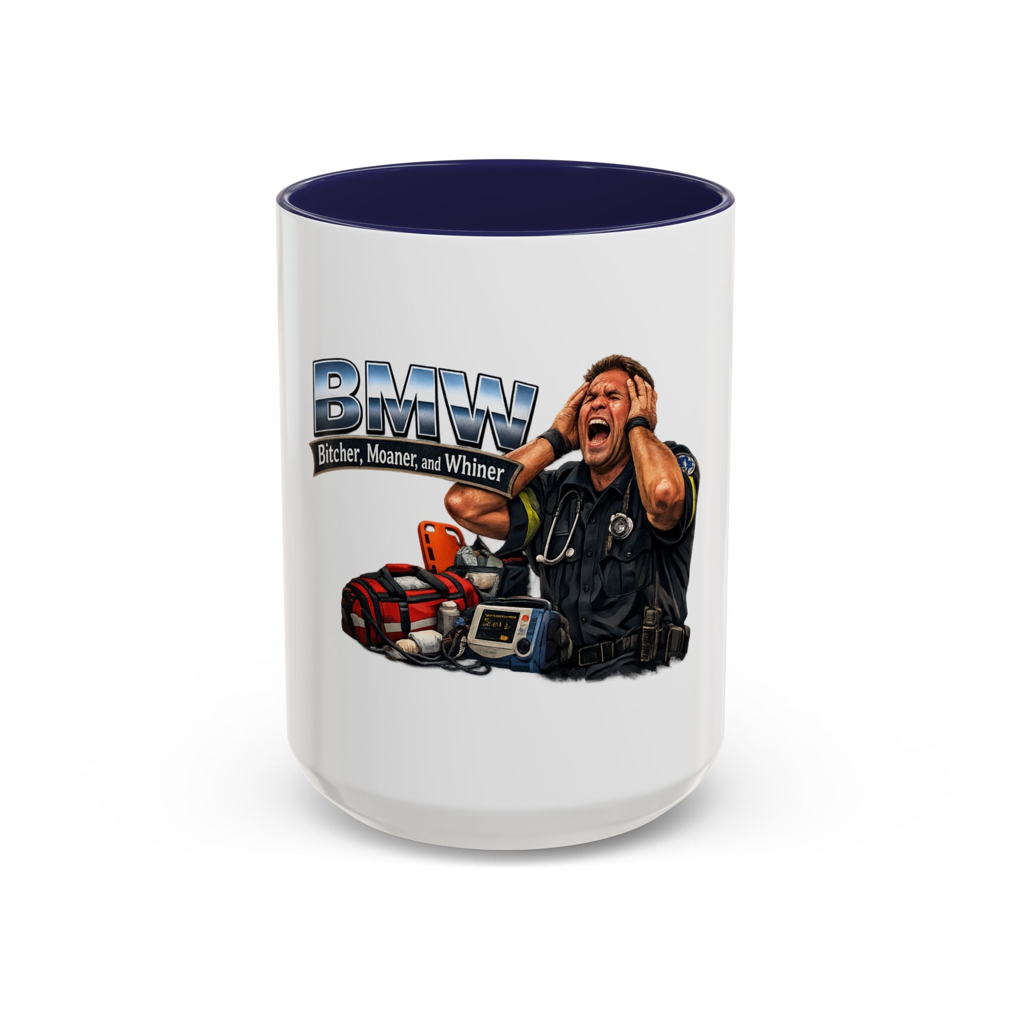 Paramedic Coffee Mug — "Bitter, Manner, and Whiner" EMS Rescue Mug (11/15oz)