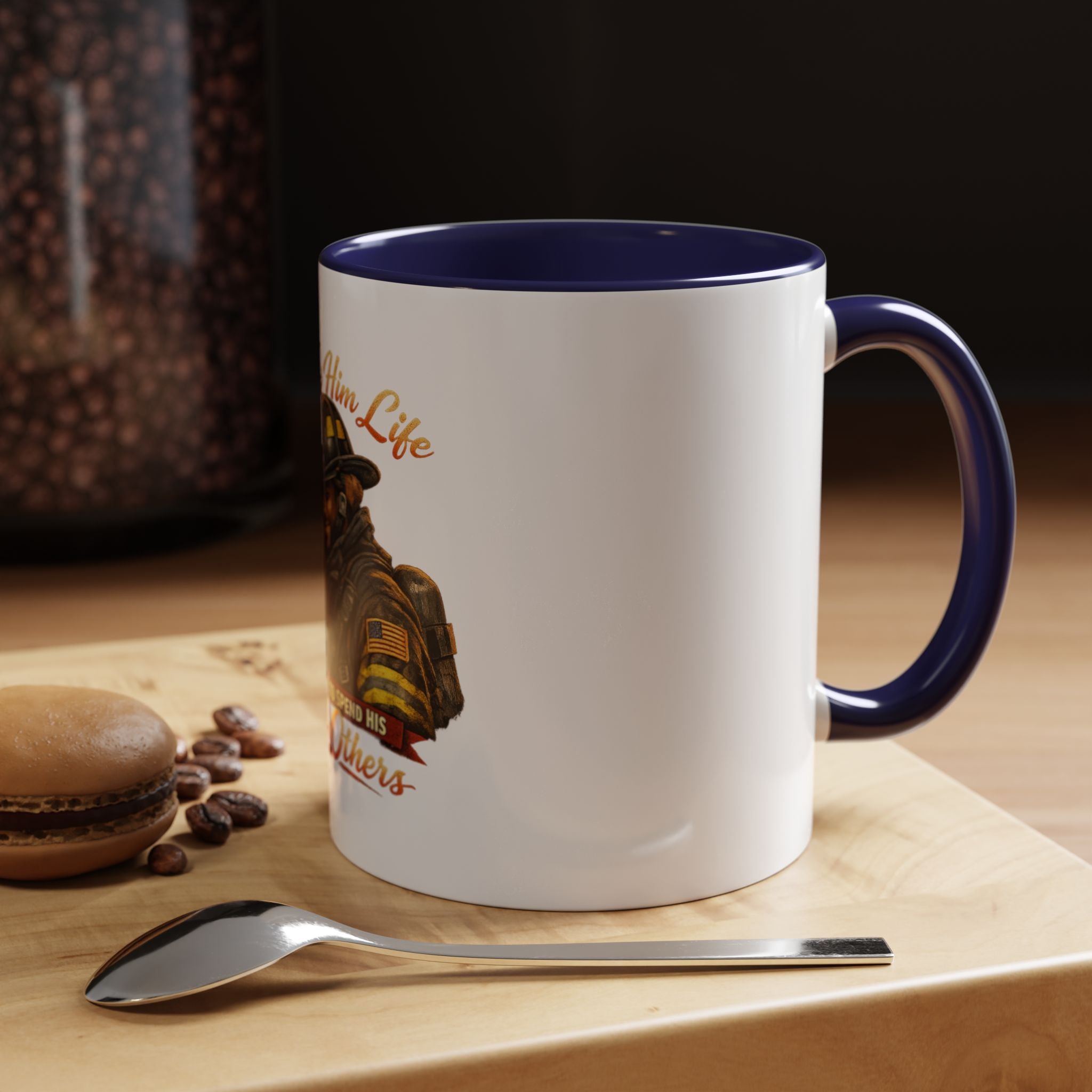 Firefighter Tribute Coffee Mug — "She Gave Him Life and He Chose to Spend His Saving Others"