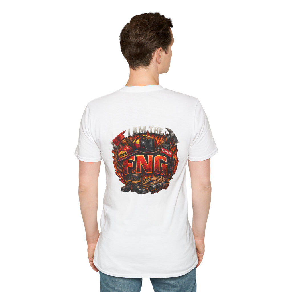 T-Shirt — Vintage Firefighter Graphic (I am the FNG)