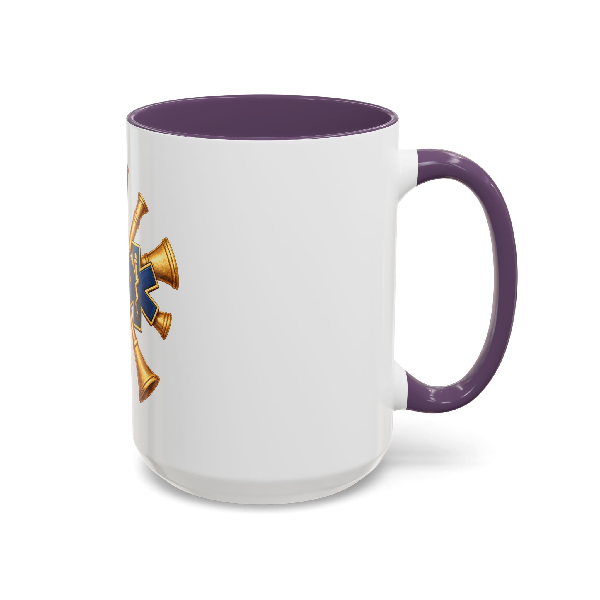 Fire Chief EMS & Firefighter Maltese Cross Coffee Mug — 911 Rescue Medical Emblem Accent Mug