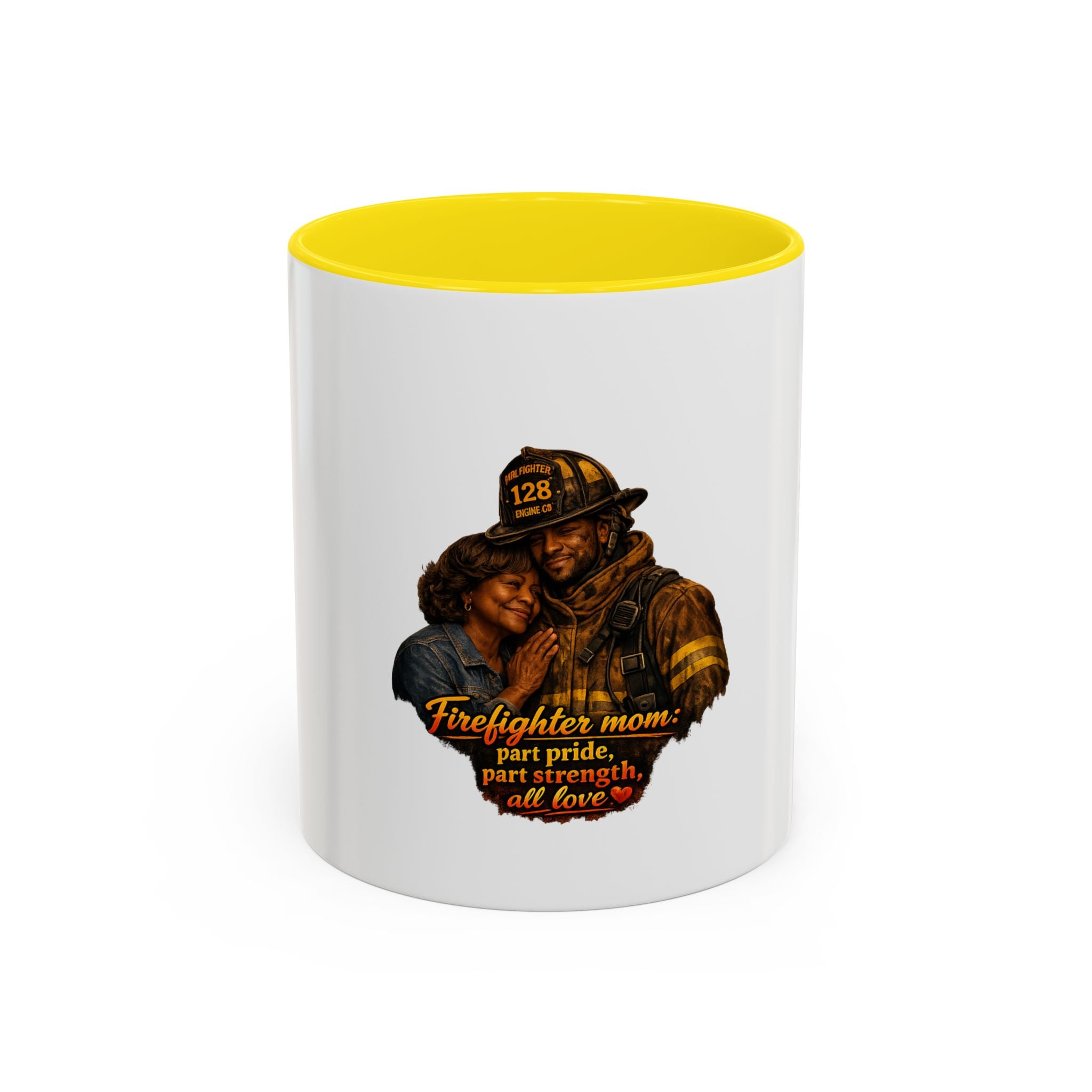 Firefighter Mom Coffee Mug — “Part Pride, Part Strength, All Love” (11/15oz)