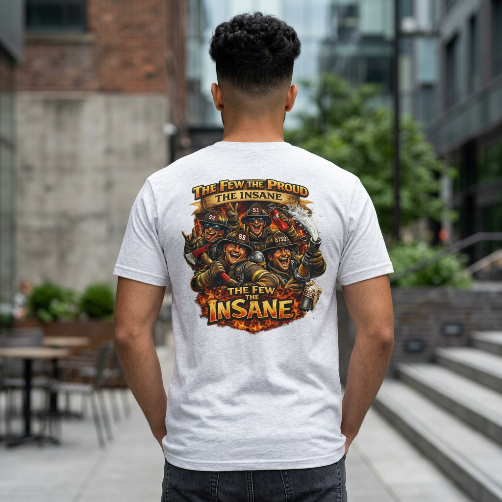 T‑Shirt — "The Few, The Proud, The Insane" Firefighter Graphic Tee