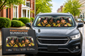 Firefighter  Car Sun Shade - Front Windshield Sunshade