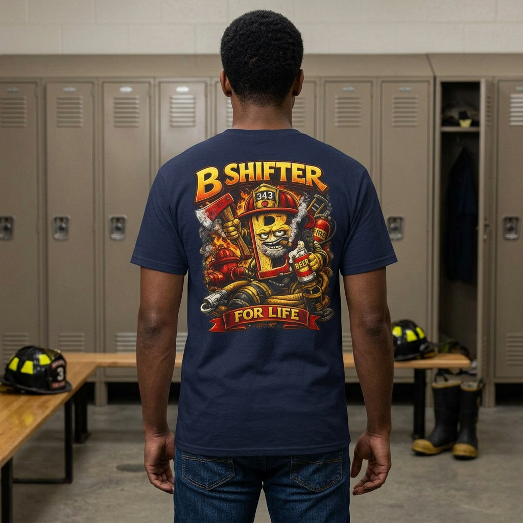 B Shift Career Firefighter T-Shirt — Lifelong B Shift Tee