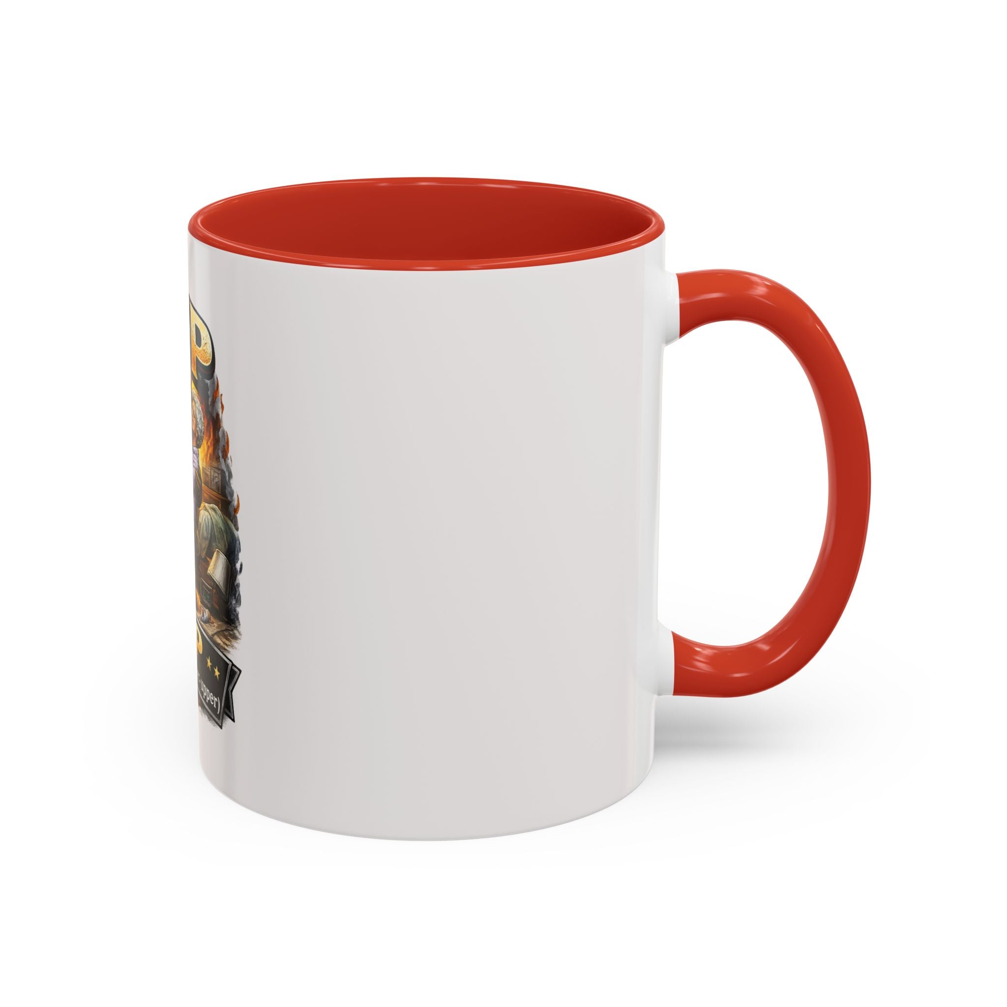 Firefighter Coffee Cup "MVP Most Valuable Picker-upper" Accent Coffee Mug (11, 15oz)