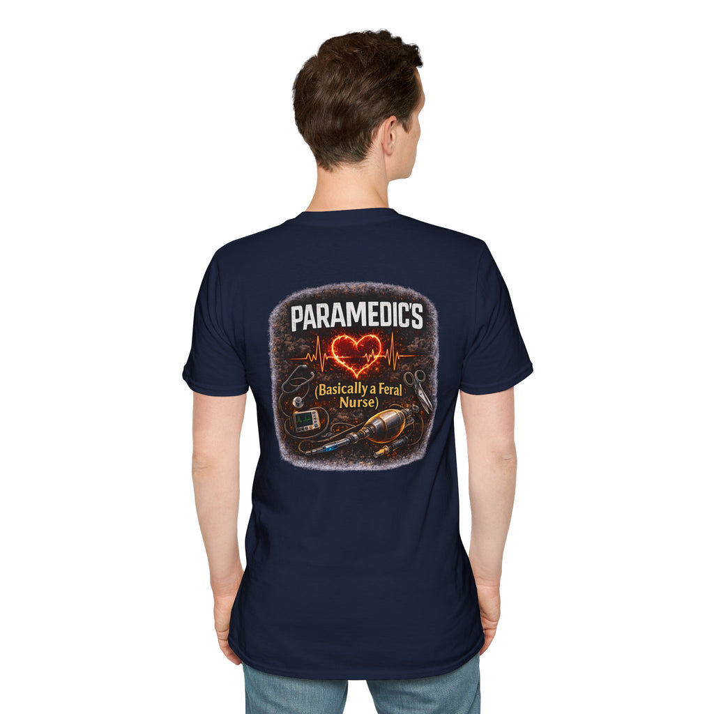 Paramedic T-Shirt — "Paramedic's (Basically a Feral Nurse)" Graphic Tee