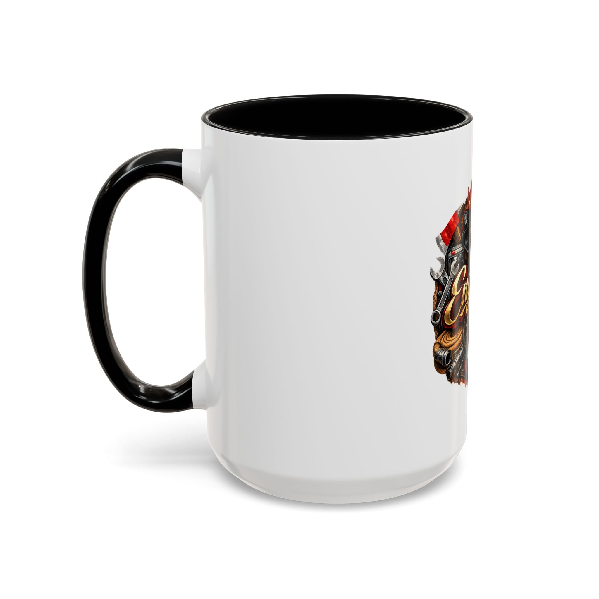 Engineer Coffee Mug — Vintage Mechanic Tools Design (11oz & 15oz Accent)