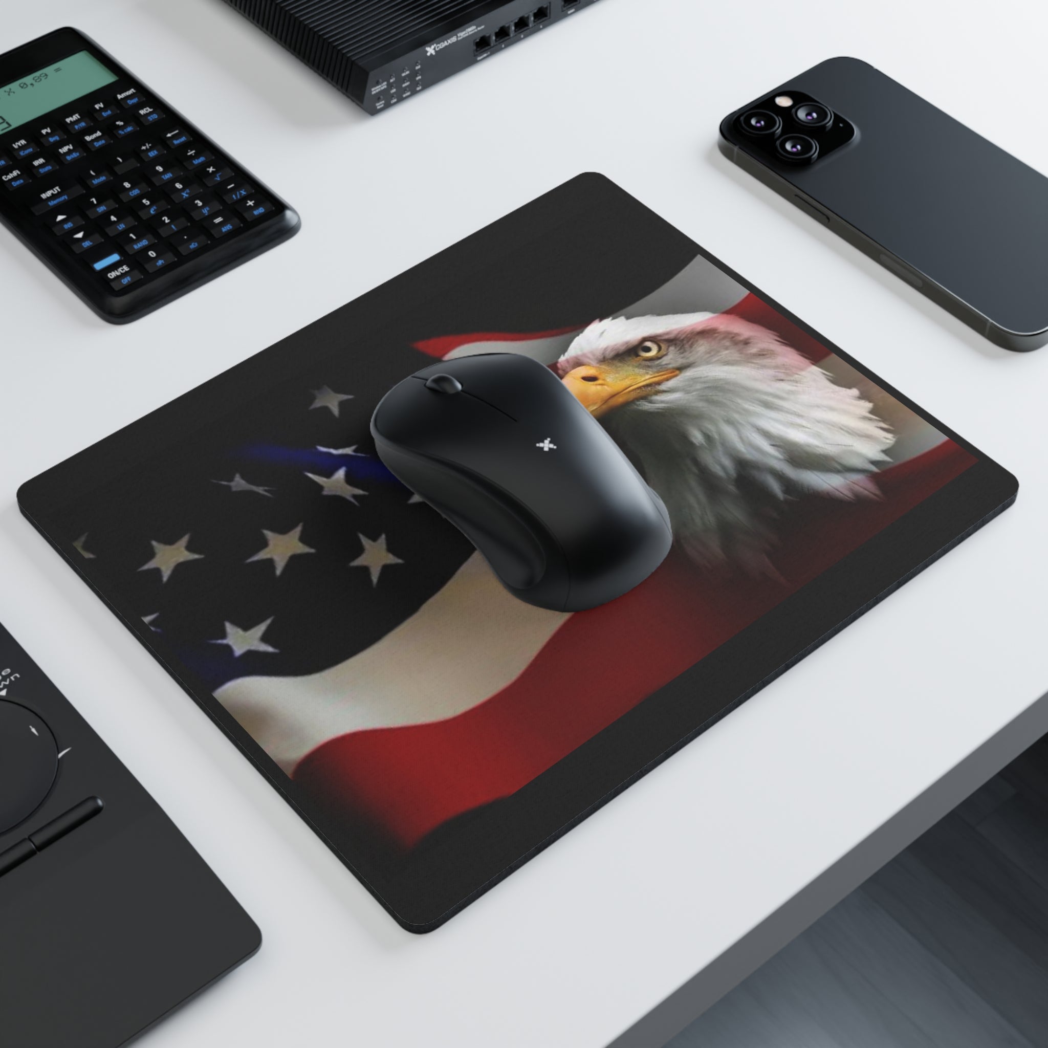 Patriotic Eagle Mouse Pad – American Flag