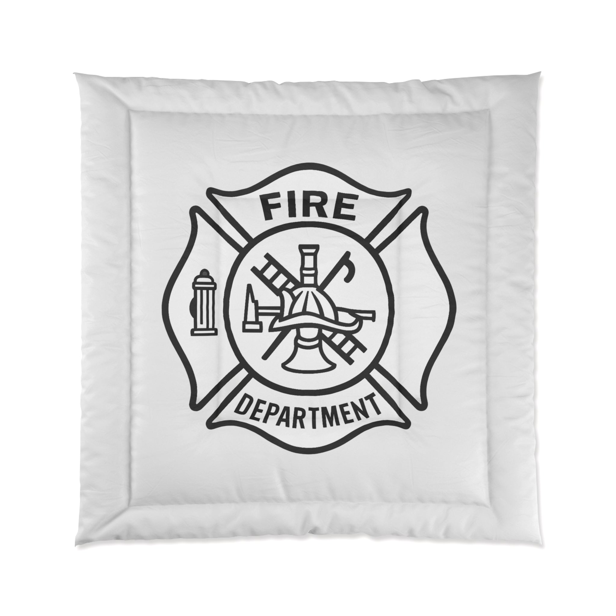 Fire Department Comforter - Maltese Cross Firefighter Bedding