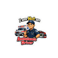 Kiss-Cut Sticker — "I am Not an Ambulance Driver" Paramedic Humor Decal