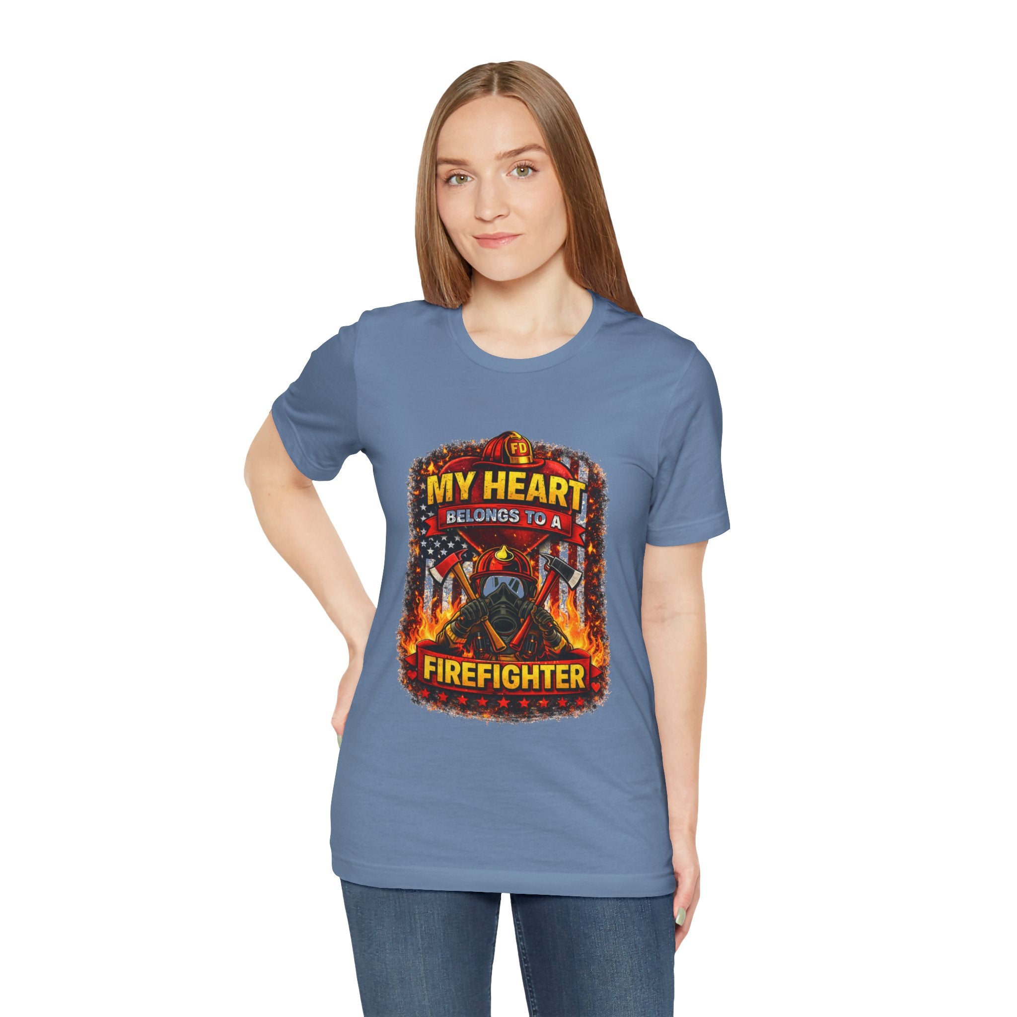 My Heart Belongs to a Firefighter T-Shirt