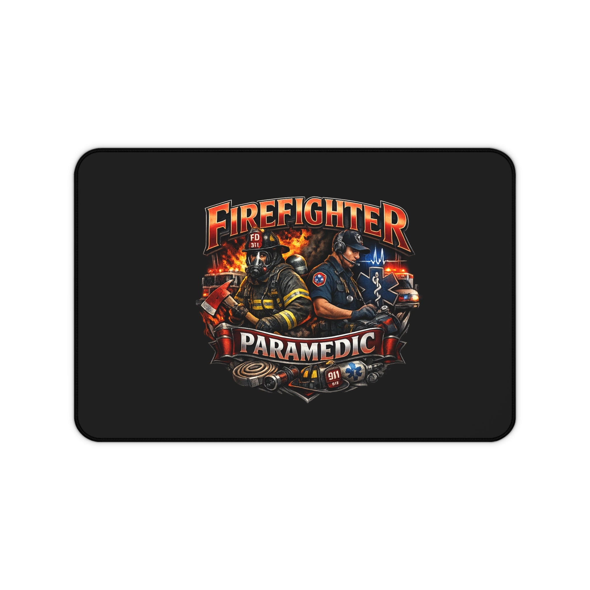 Firefighter Paramedic Desk Mat