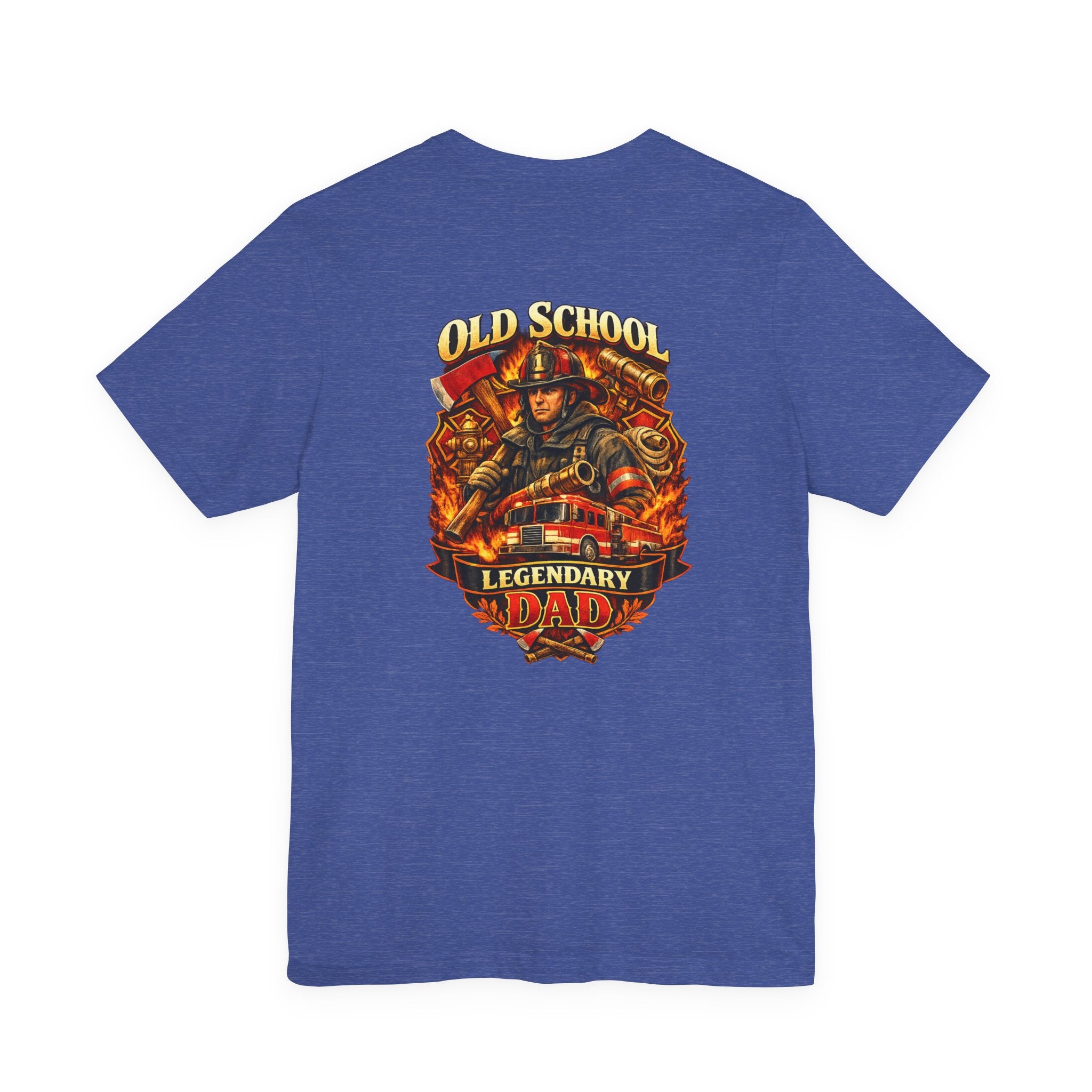 Old School Legendary Dad T‑Shirt — Vintage Firefighter Dad Graphic Tee