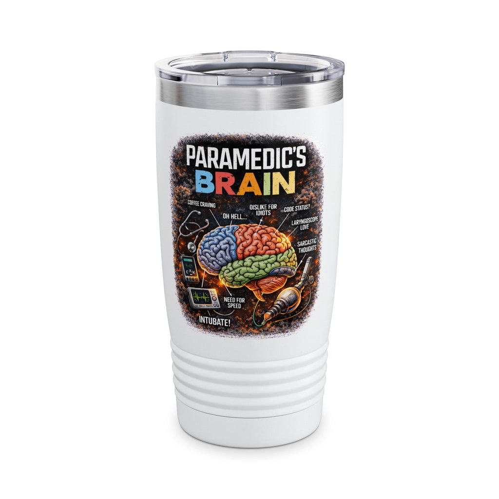 Paramedic's Brain 20oz Insulated Tumbler – EMT Gift
