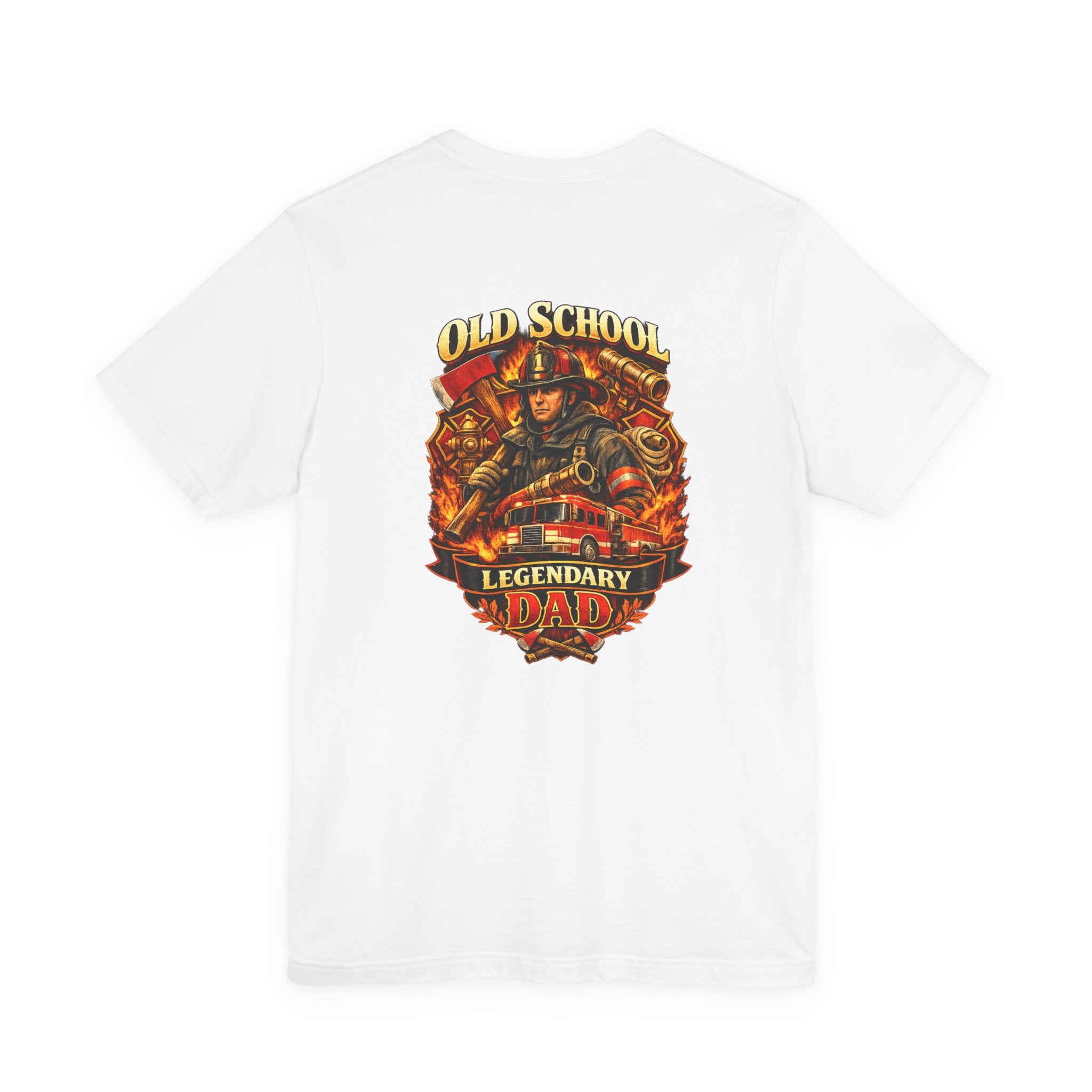 Old School Legendary Dad T‑Shirt — Vintage Firefighter Dad Graphic Tee