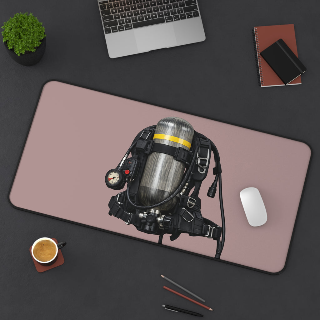 Diving Rebreather Desk Mat — Scuba Gear Mouse Pad for Divers & Marine Enthusiasts