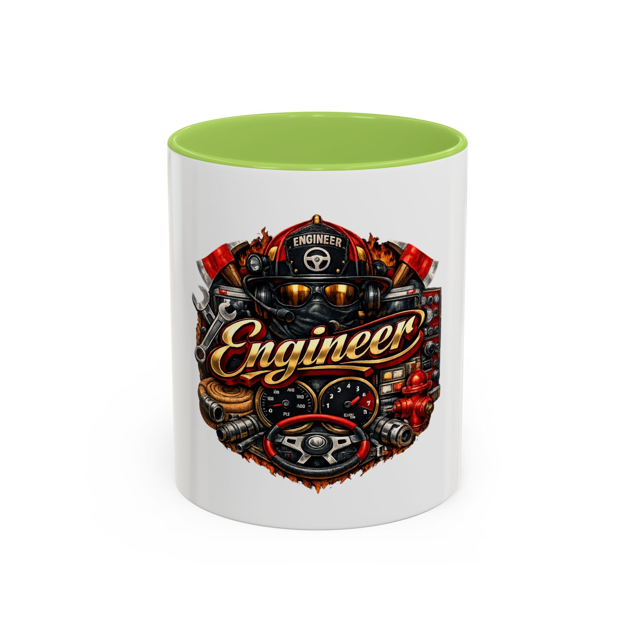 Engineer Coffee Mug — Vintage Mechanic Tools Design (11oz & 15oz Accent)