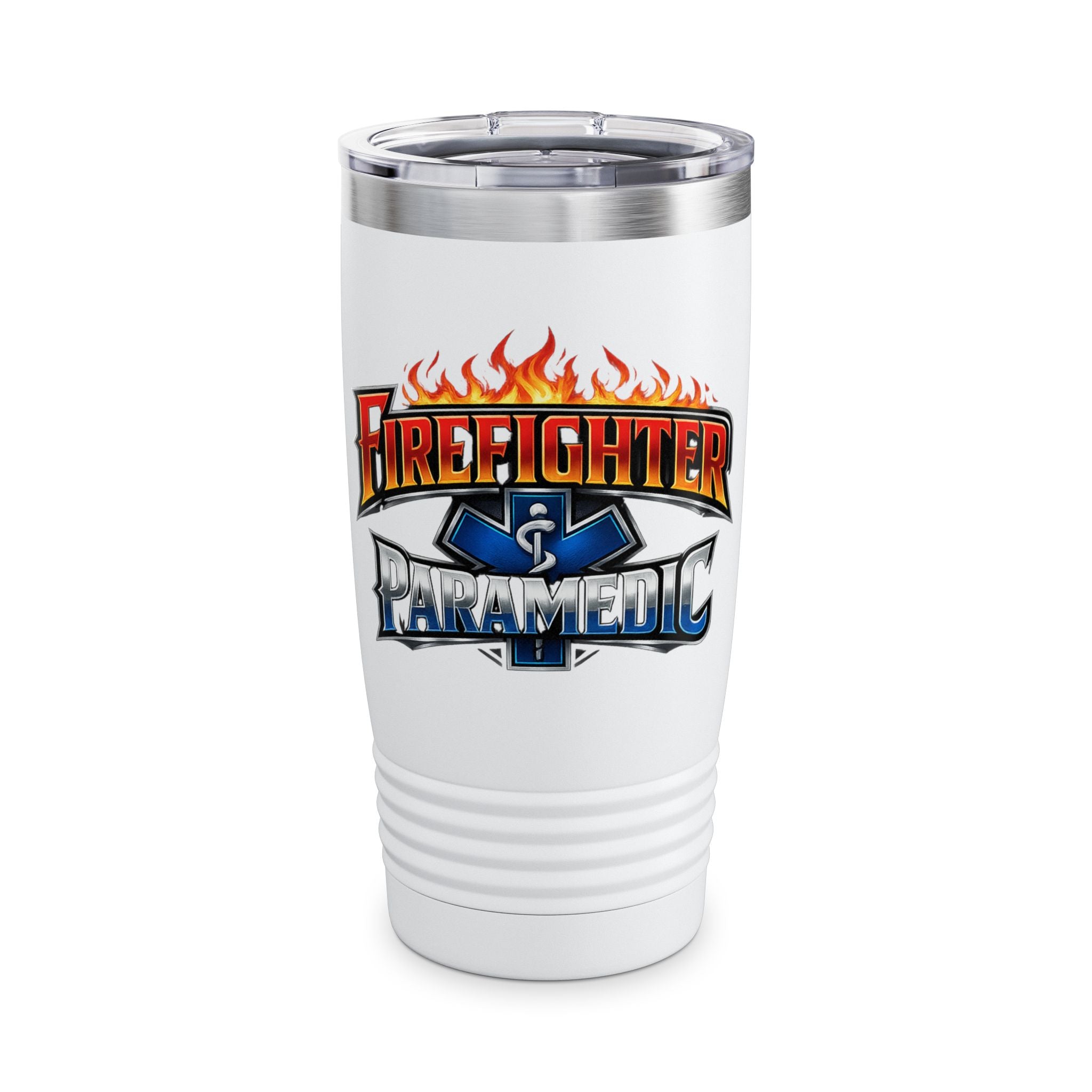 Firefighter Paramedic 20oz Stainless Tumbler – Insulated Ringneck Travel Cup