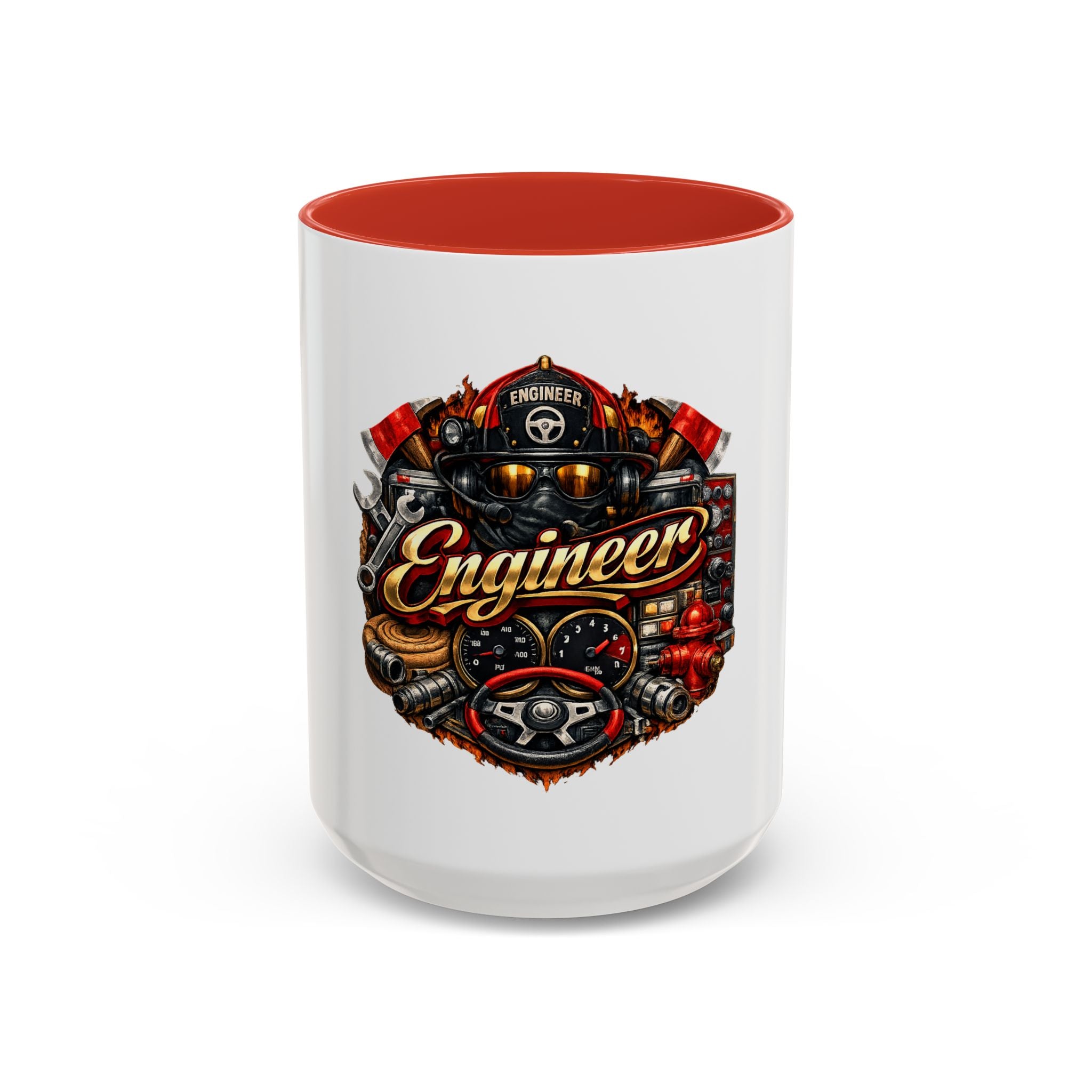 Engineer Coffee Mug — Vintage Mechanic Tools Design (11oz & 15oz Accent)