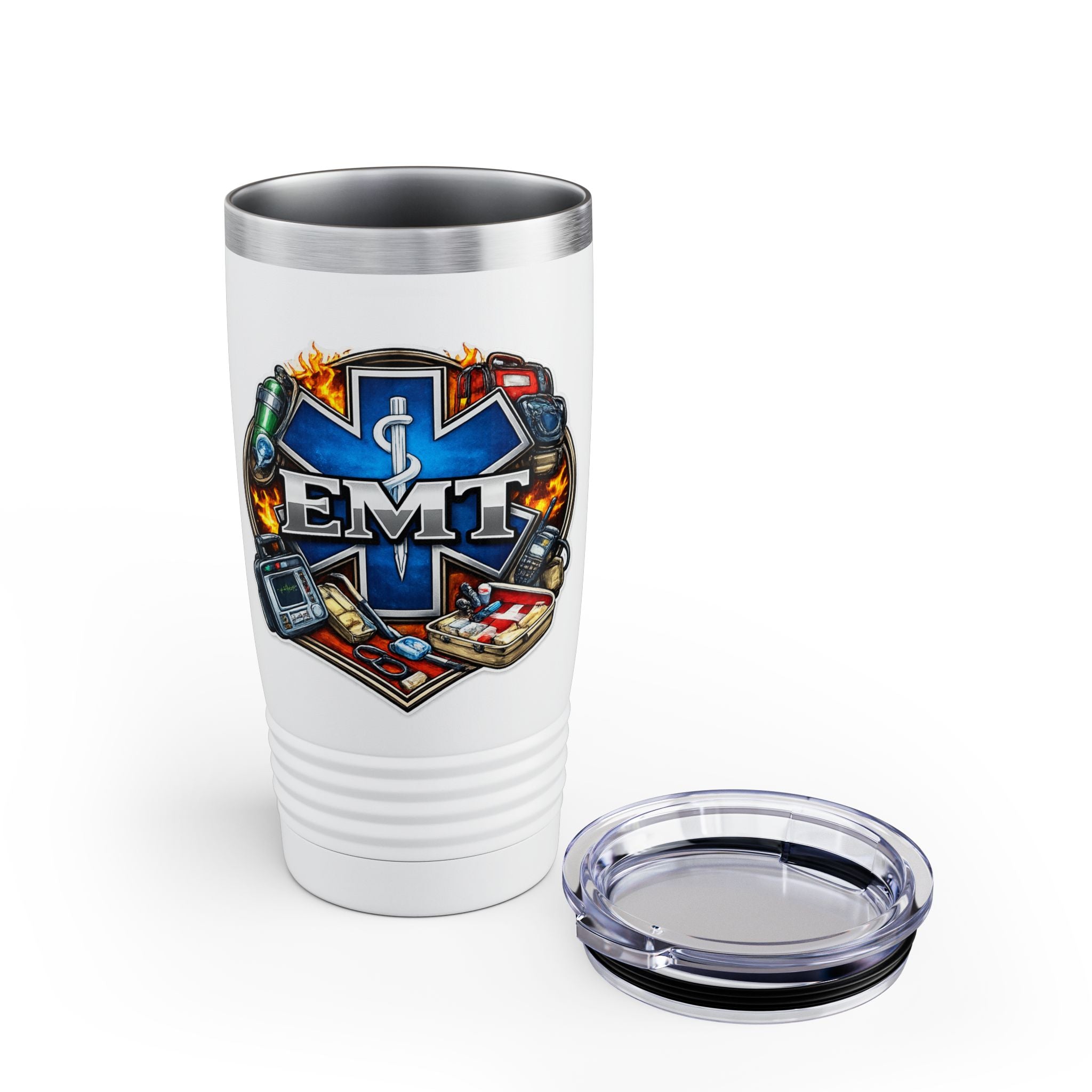 EMT Star of Life 20oz Tumbler – Insulated Medical First Responder Travel Mug
