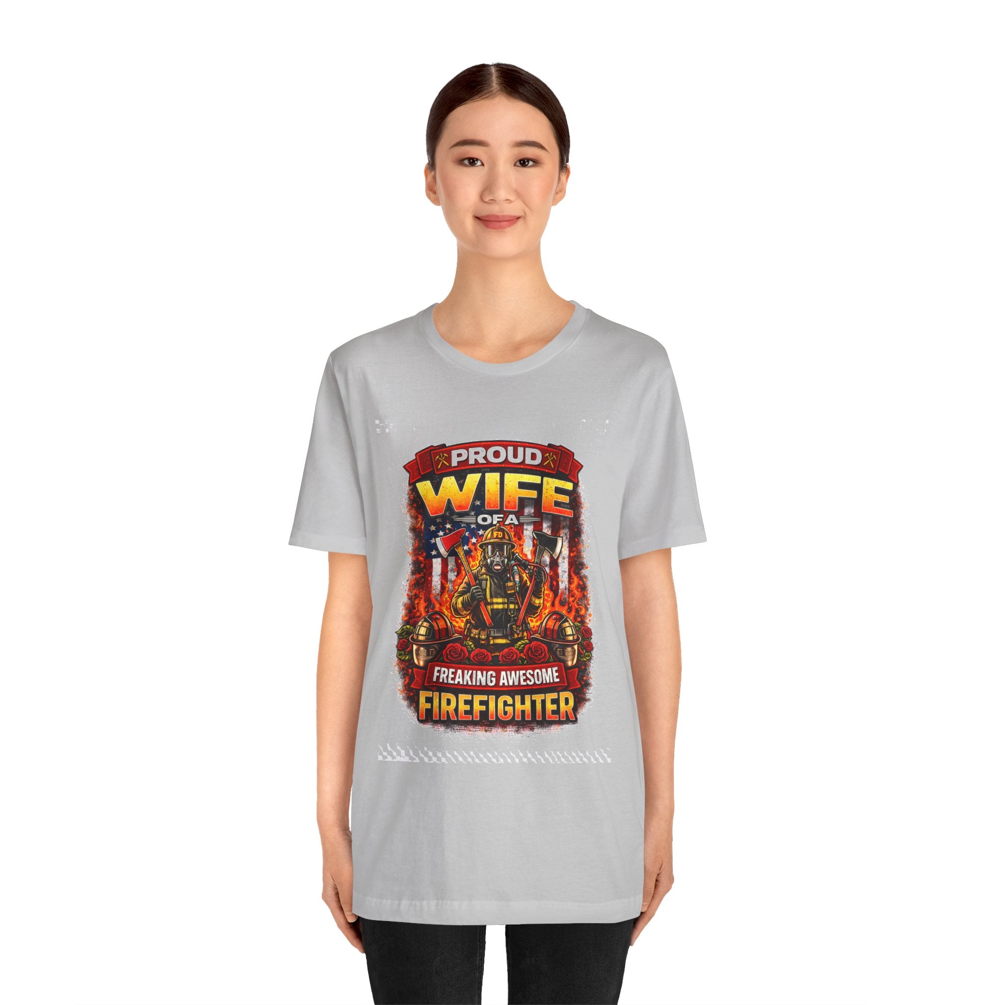 Proud Wife of a Freaking Awesome Firefighter T-Shirt